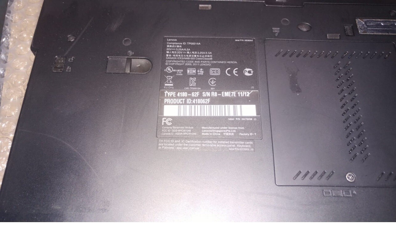 Lenovo Thinkpad T420 i5 2520m 2,5GHZ 8GB 512 NEW SSD 14″ DVD WIN10 French Keybrd