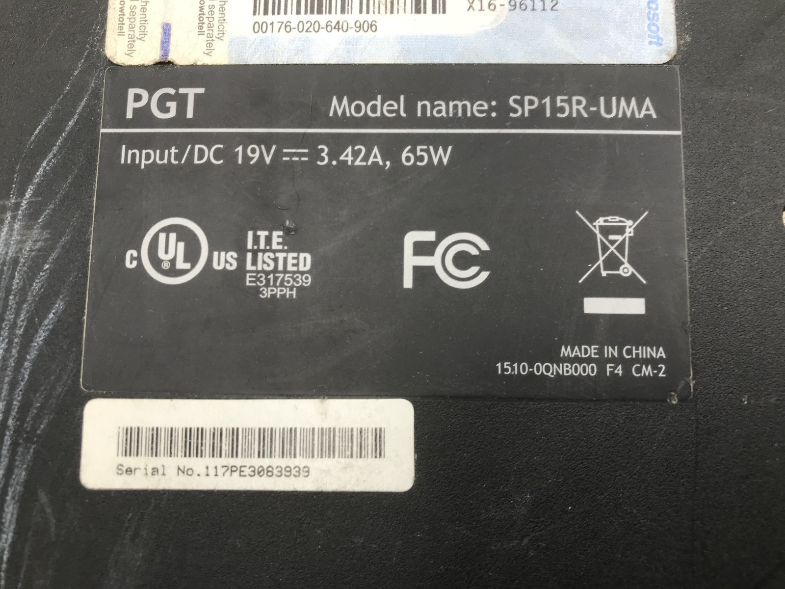 NEXLINK SP15RR UMA – BOOTS TO BIOS – INTEL I5 2410M – 2GB RAM – READ DESCRIP -BB