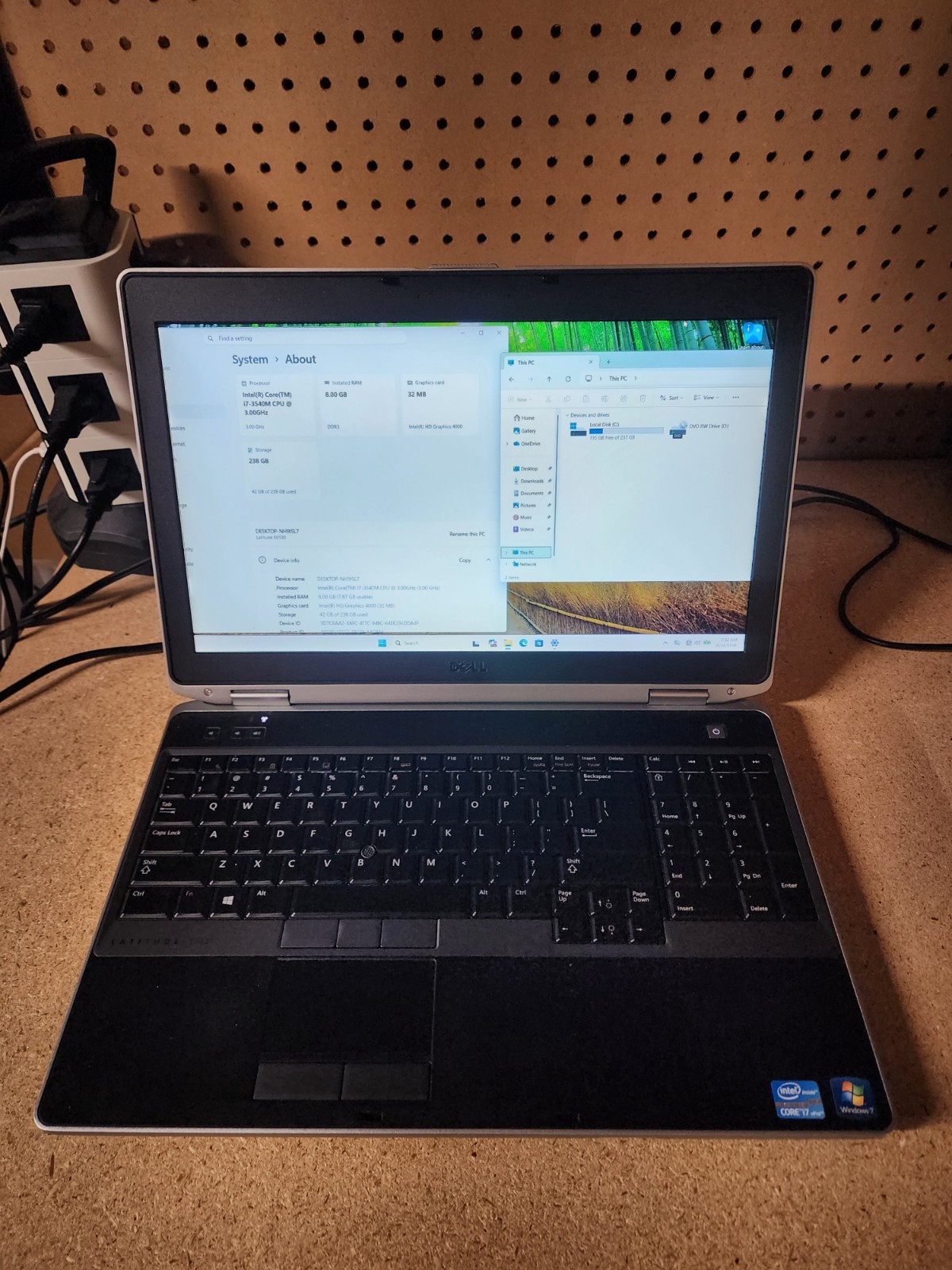 Dell Latitude E6530 Laptop i7-3540M 3.0GHz 8GB RAM 256GB SSD Win 11 Pro See Desc