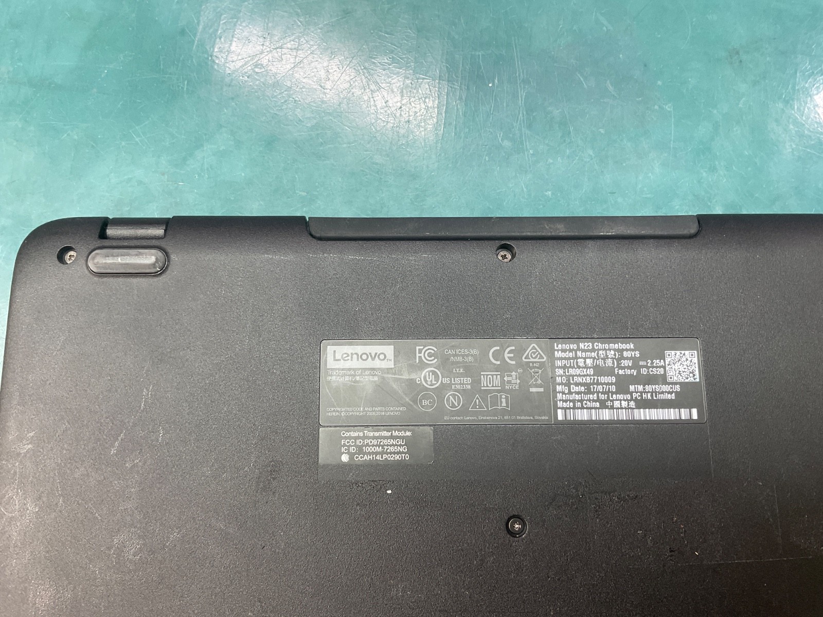 Lenovo n23 chromebook no charger included