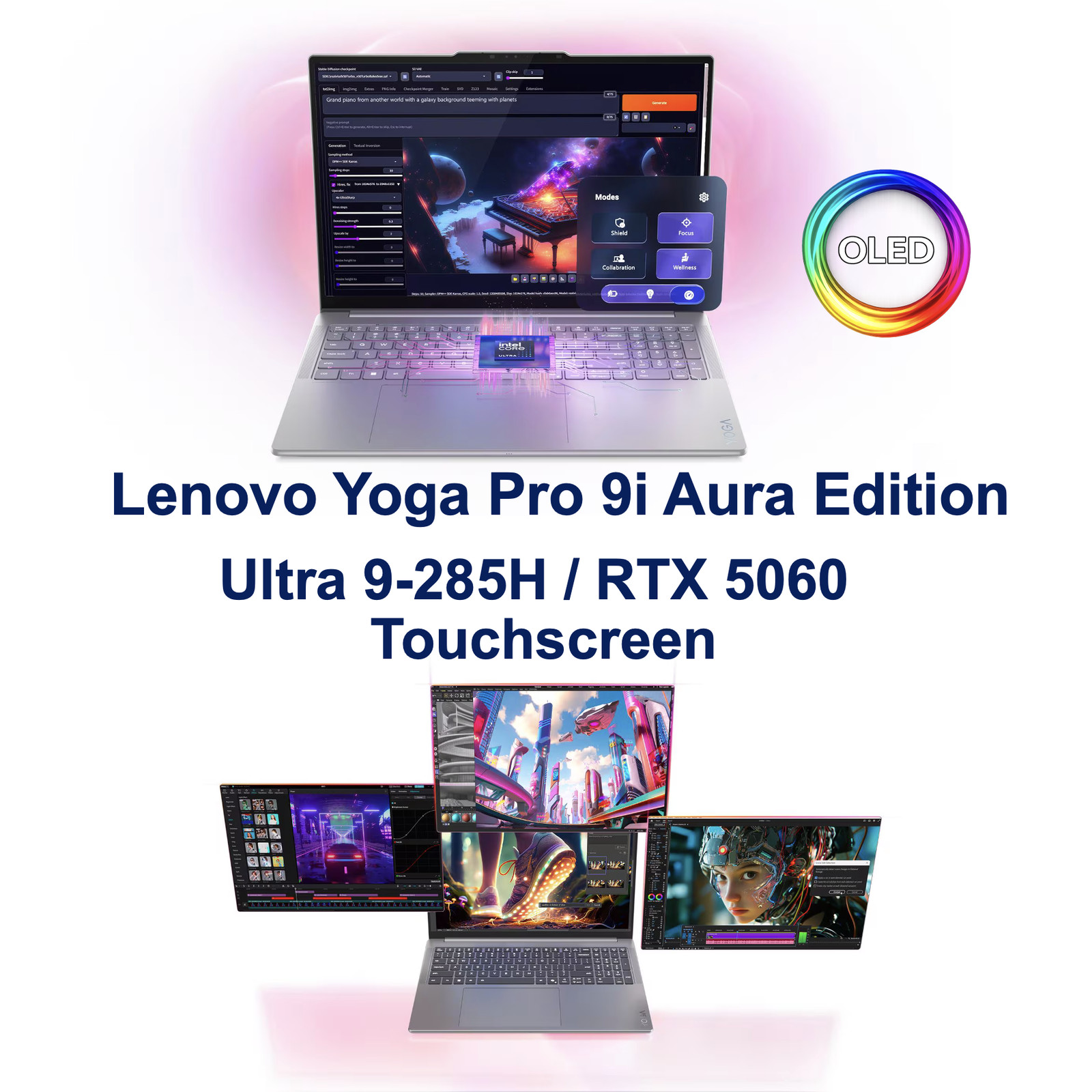 Lenovo Yoga 16″ 3200×2000 Ultra 9-285H 32GB RAM 2TB SSD RTX 5060 Windows 11 Pro