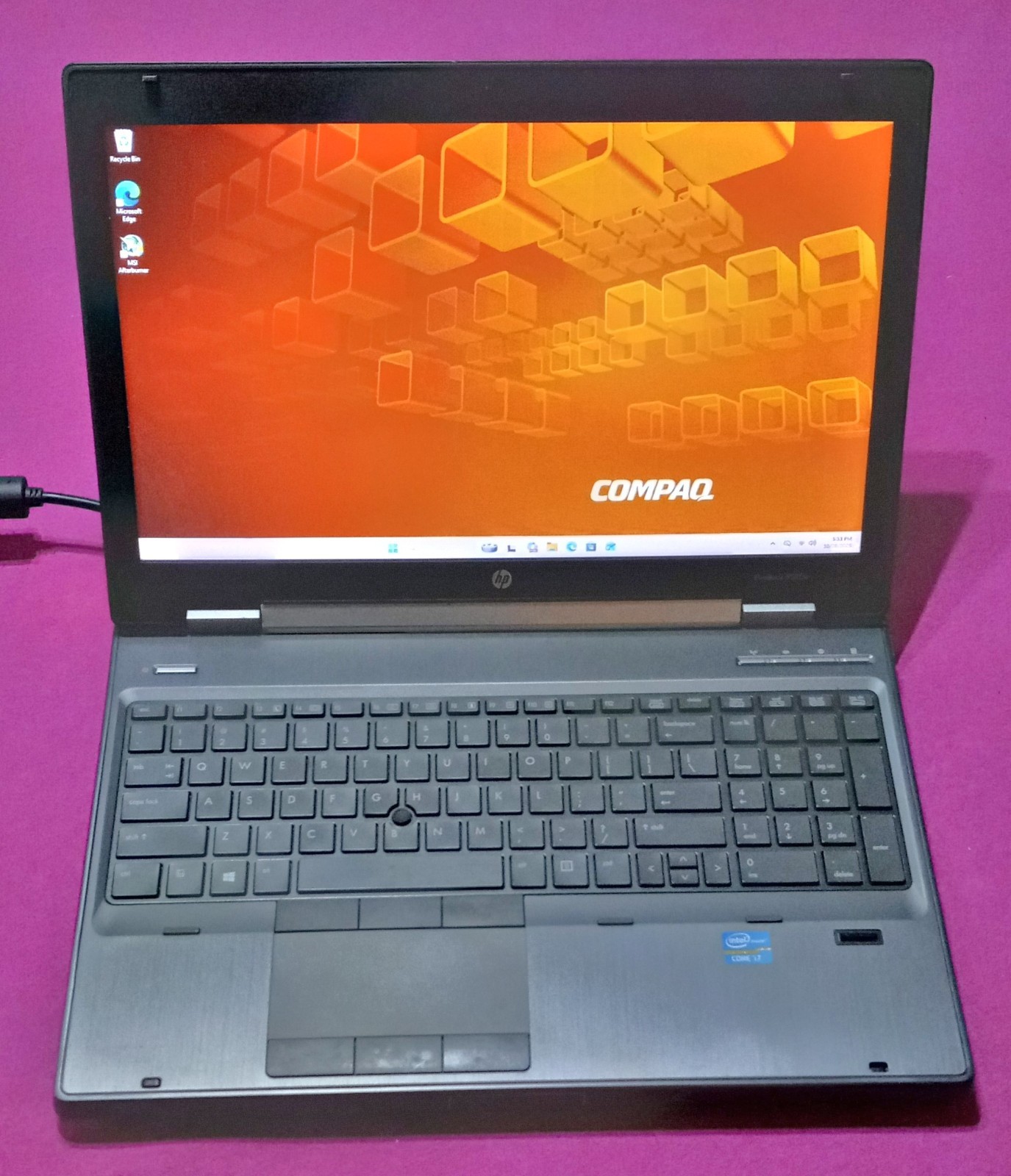 HP 8560w Elitebook laptop I7-2760qm 2.4-3.5Ghz 16GB ram 500GB NVIDIA K2200M