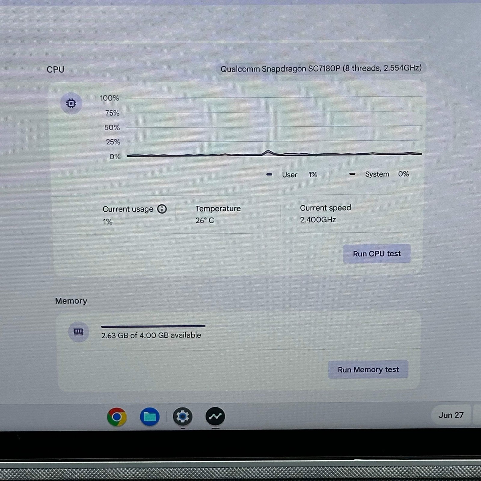 Lenovo Ip Duet 3 Chrome 11Q727 Snapdragon SC7180P 4GB RAM 128GB