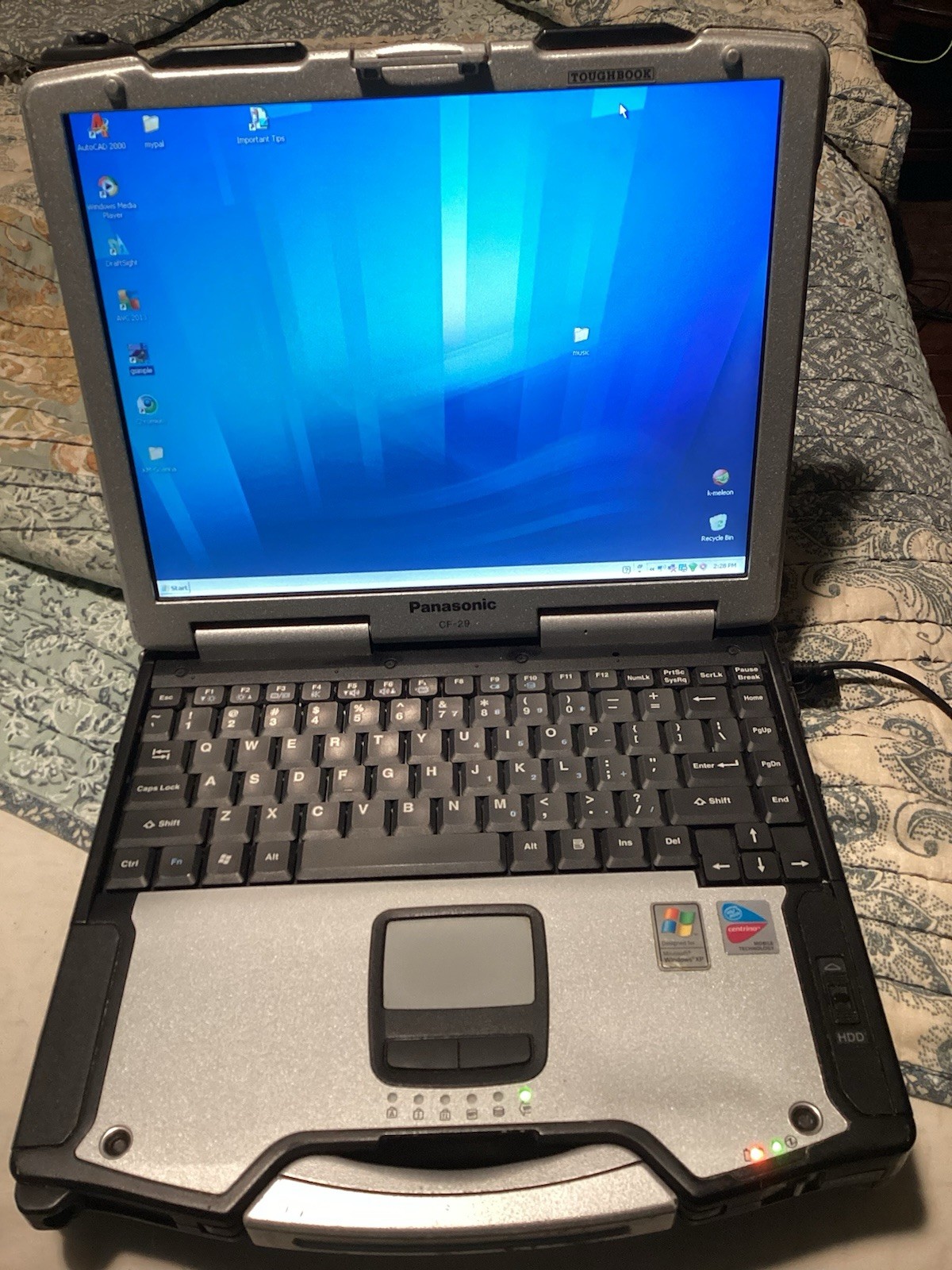 Panasonic Toughbook CF-29 13.3″ Pentium M 1.40GHz 1.49GB 56GB HDD WinXP Pro