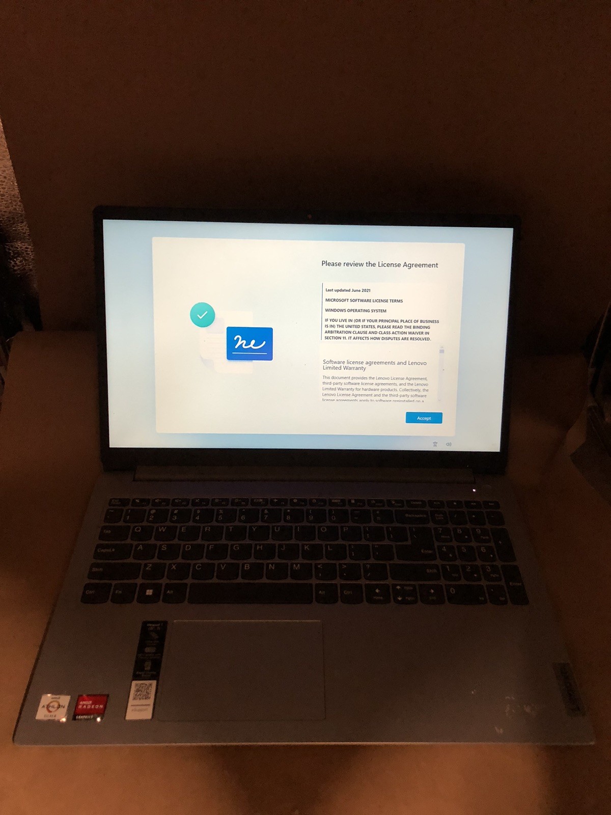 LENOVO IDEAPAD 1 15ADA7 LAPTOP 15.6″ 128GB 2.3GHZ 4GB AMD ATHLON SILVER 3050U