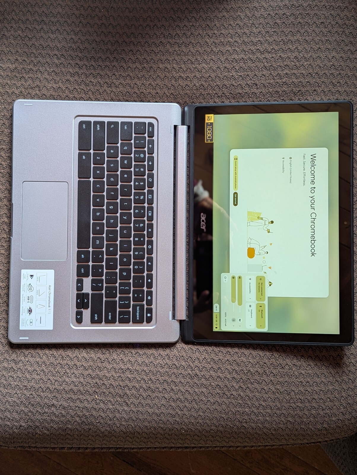 Acer CB5-312T N16Q10 ChromeBook Touchscreen 4GB 32GB SSD ChromeOS