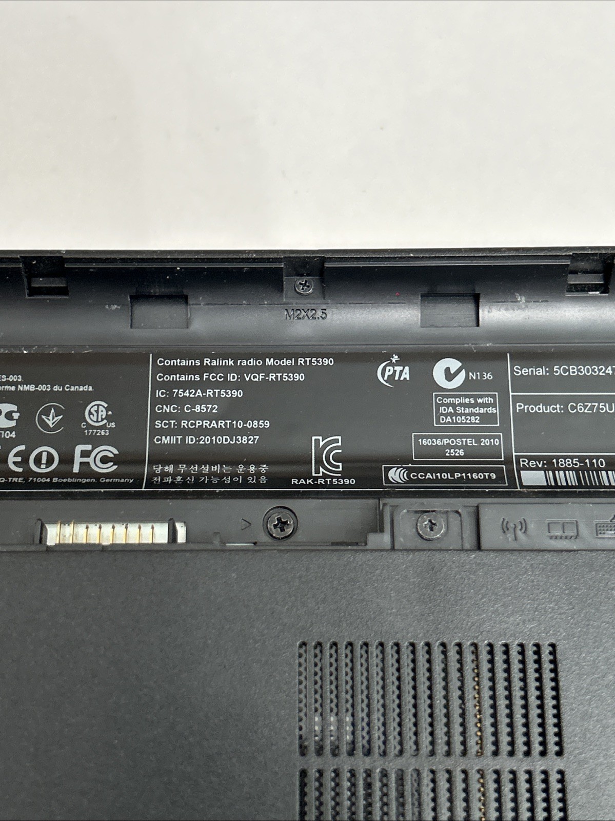 HP 655 15.6” / AMD E1 Parts Repair Only !! Vista College Logo