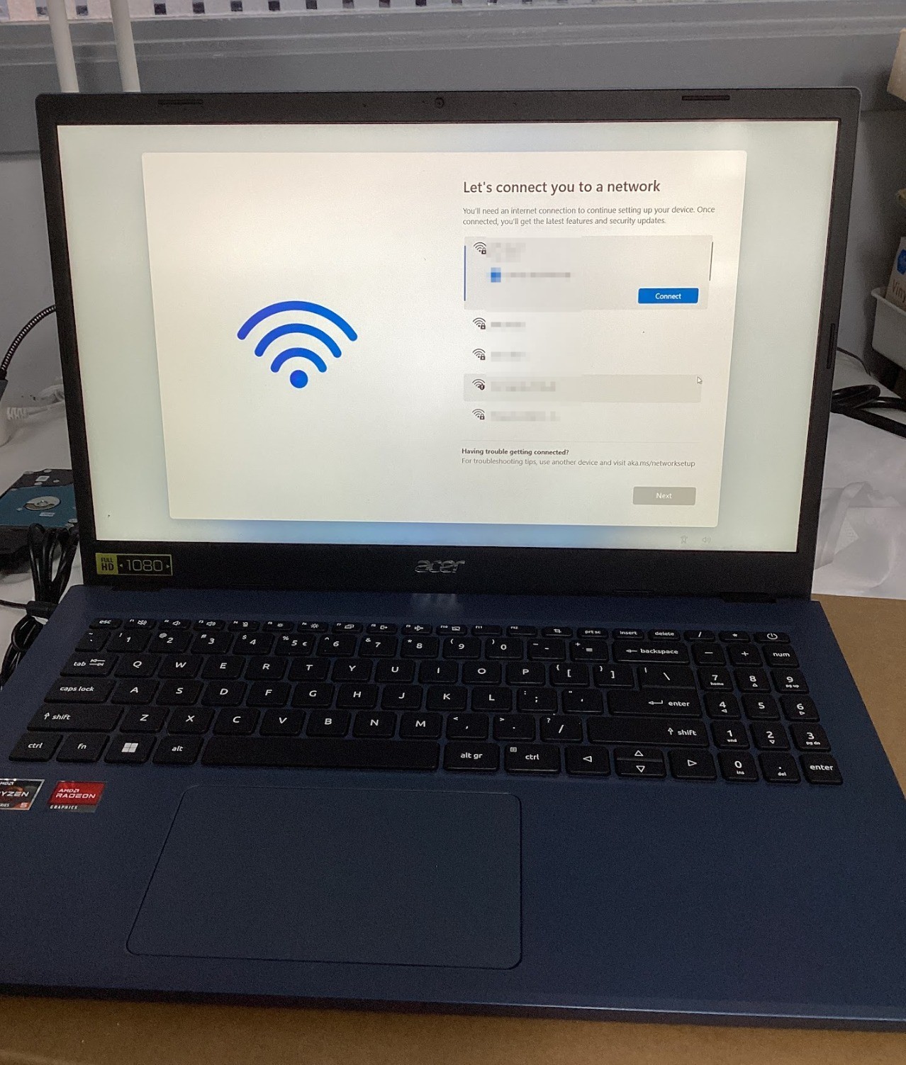 acer Aspire 3 Touchscreen Laptop 15.6″ FHD Screen, AMD Ryzen 5 7520U 8GB/512GB