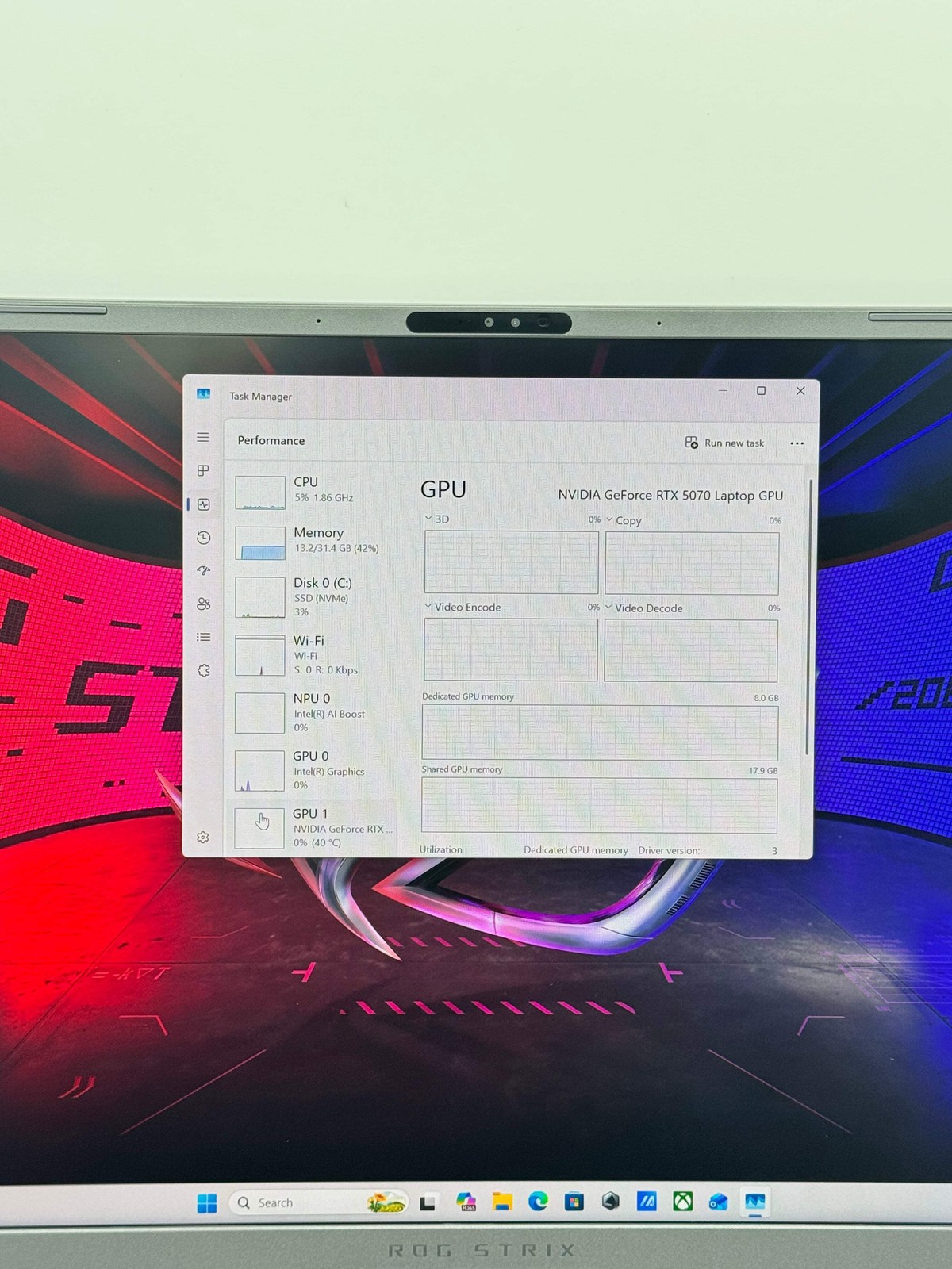 ASUS ROG Strix G16 Gaming Laptop i9 Ultra 275HX RTX 5070 32GB RAM 1TB NVMe