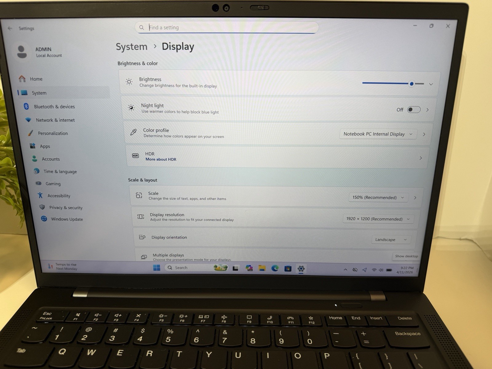 Lenovo ThinkPad X1 Carbon Gen 9: i7-1185G7 3.00GHz 16GB SSD 512GB Grade A