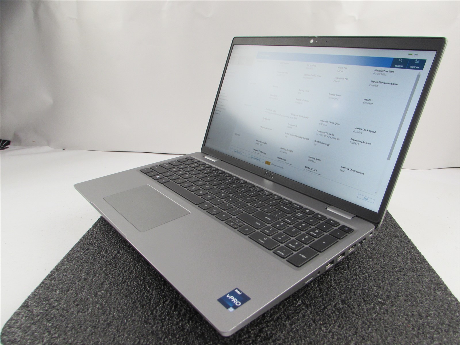 DELL PRECISION 3570 1920X1080 FHD CORE I7-1265U 512GB SSD 16GB RAM T550 NO O.S