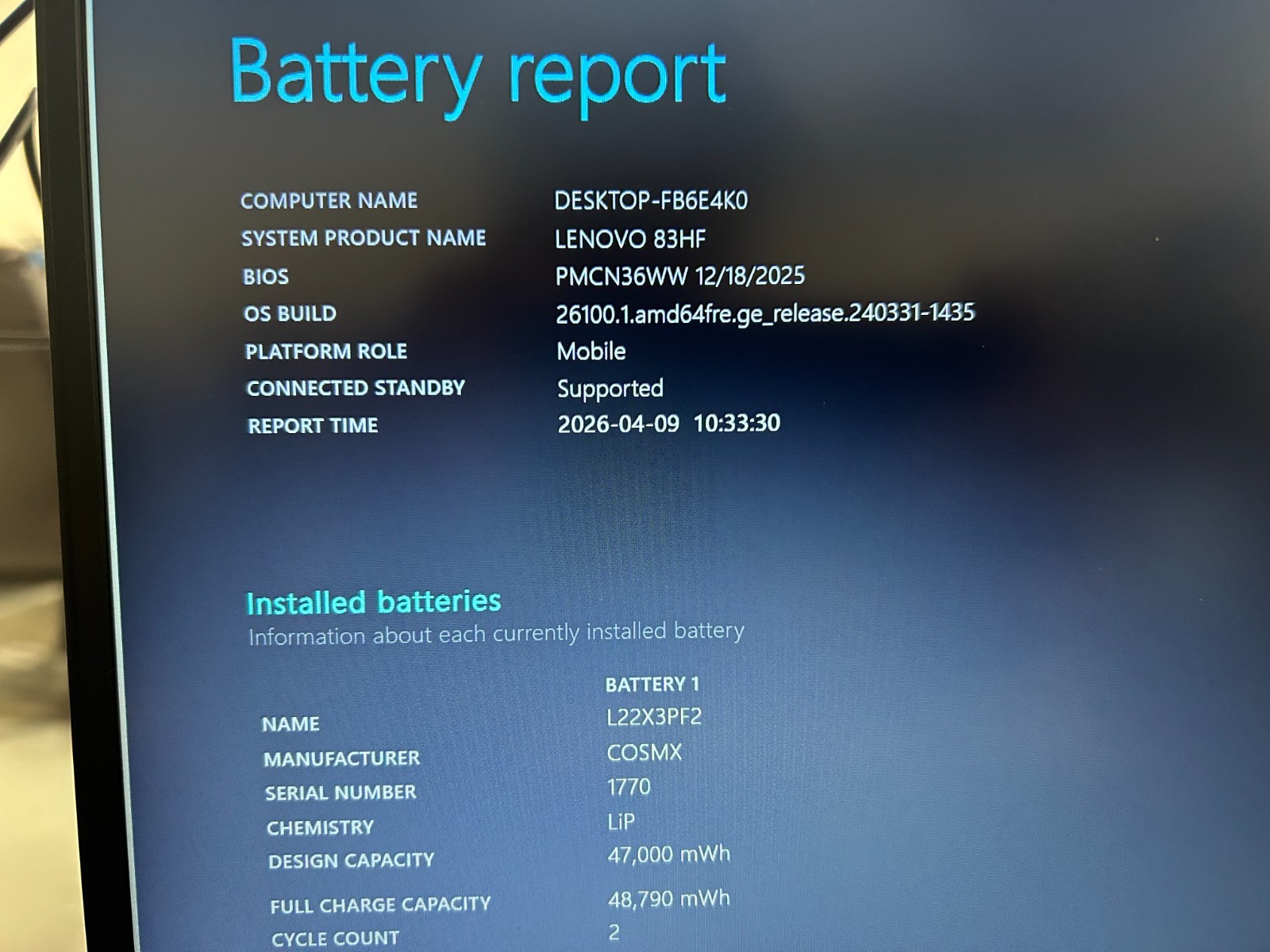Lenovo V15 G5 IRL, Intel Core 7 240H, 2.50 GHz, 16 GB RAM, 1 TB NVMe SSD