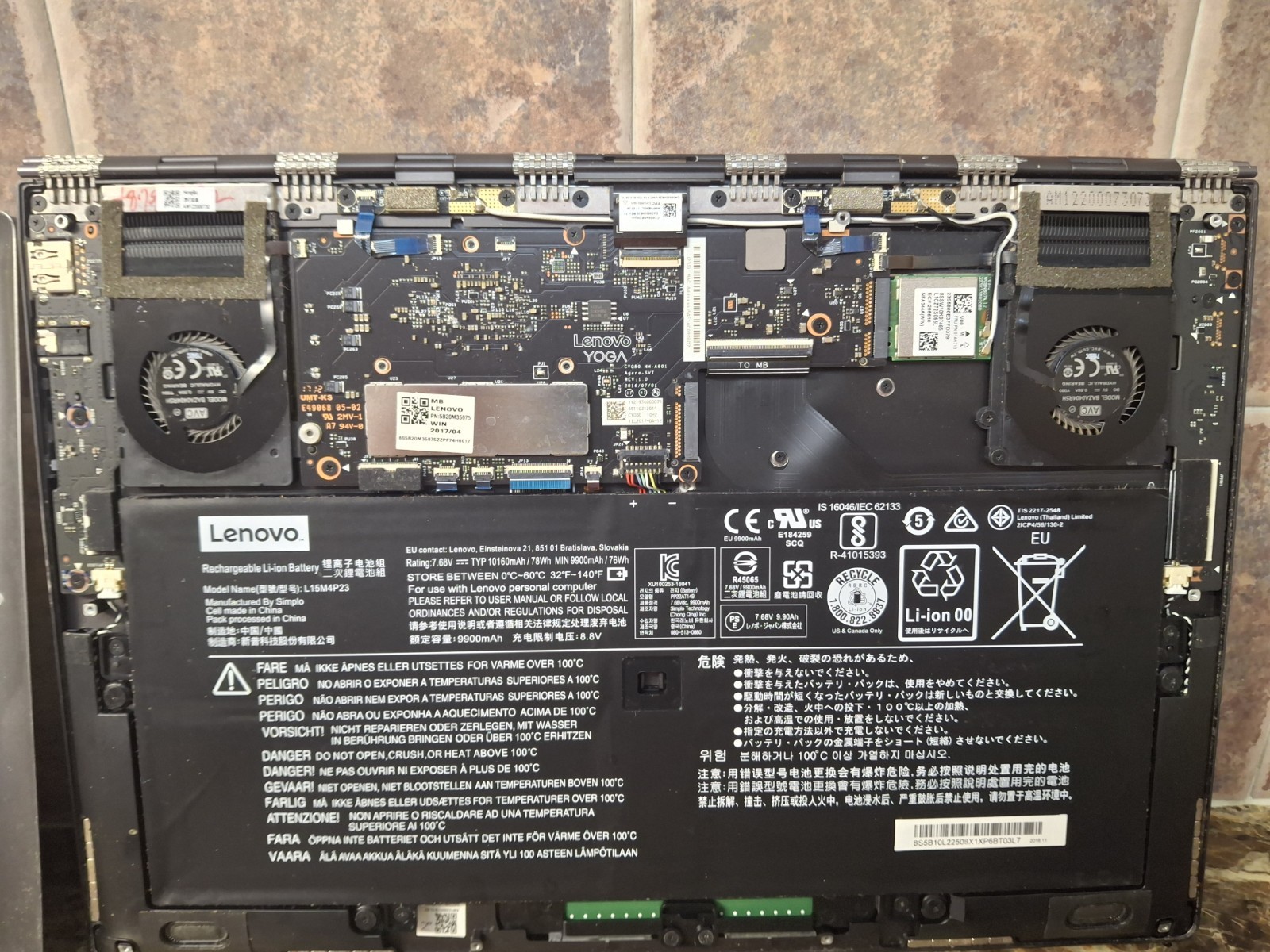 Lenovo YOGA 910-13IKB Parts machine