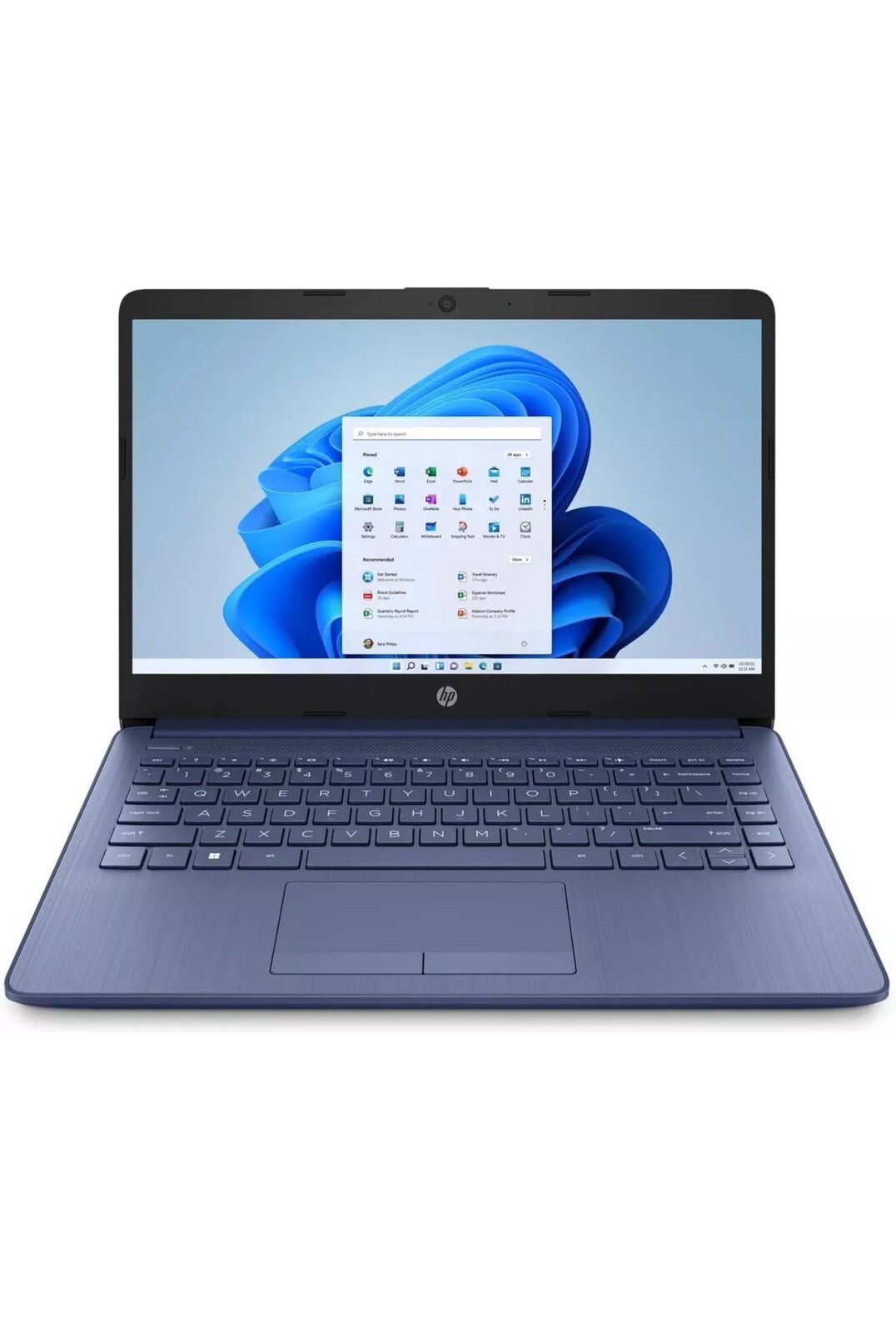 New Blue HP Laptop With Intel Processor N4120 Back 2 School Students
