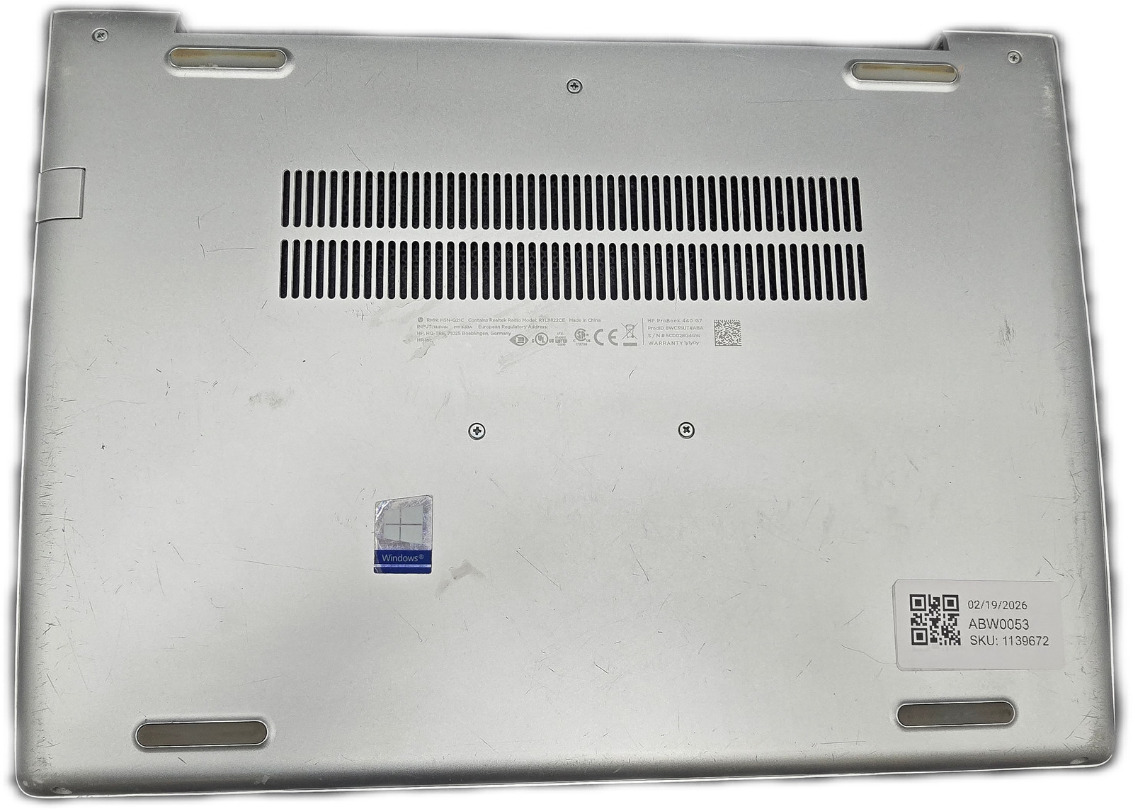 HP ProBook 440 G7 i5 10th Gen 16GB RAM 256GB NVMe SSD Windows 11 Pro keyboard