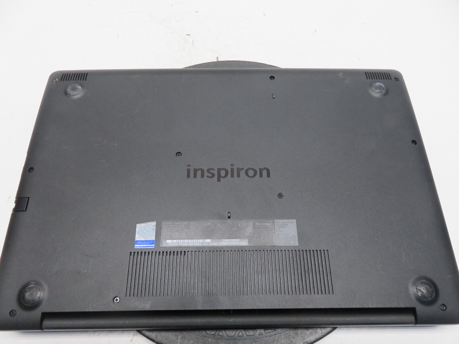 Dell Inspiron 3595 AMD A6-9225 2600MHz 4 GB NO HDD No Batt