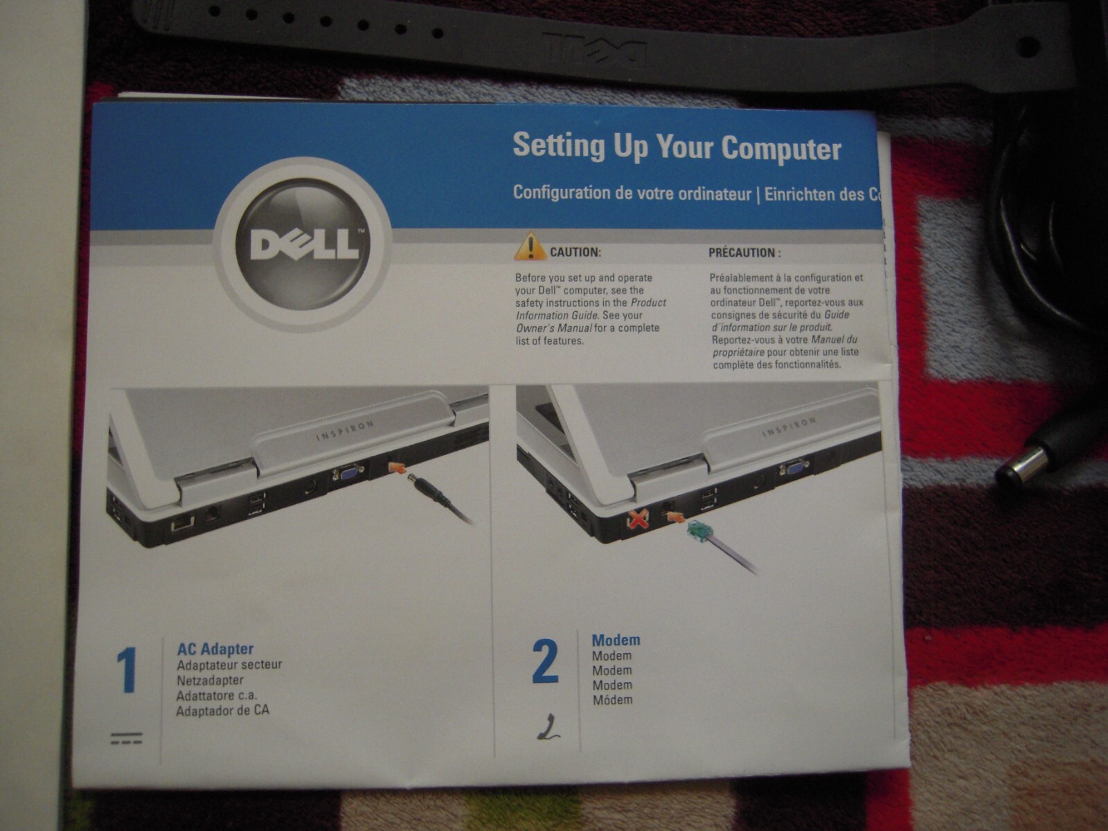 DELL INSPIRON 6K 15.4″ LCD WINDOWS XP INTEL CENTRINO CHIP (FOR PARTS OR REPAIR)