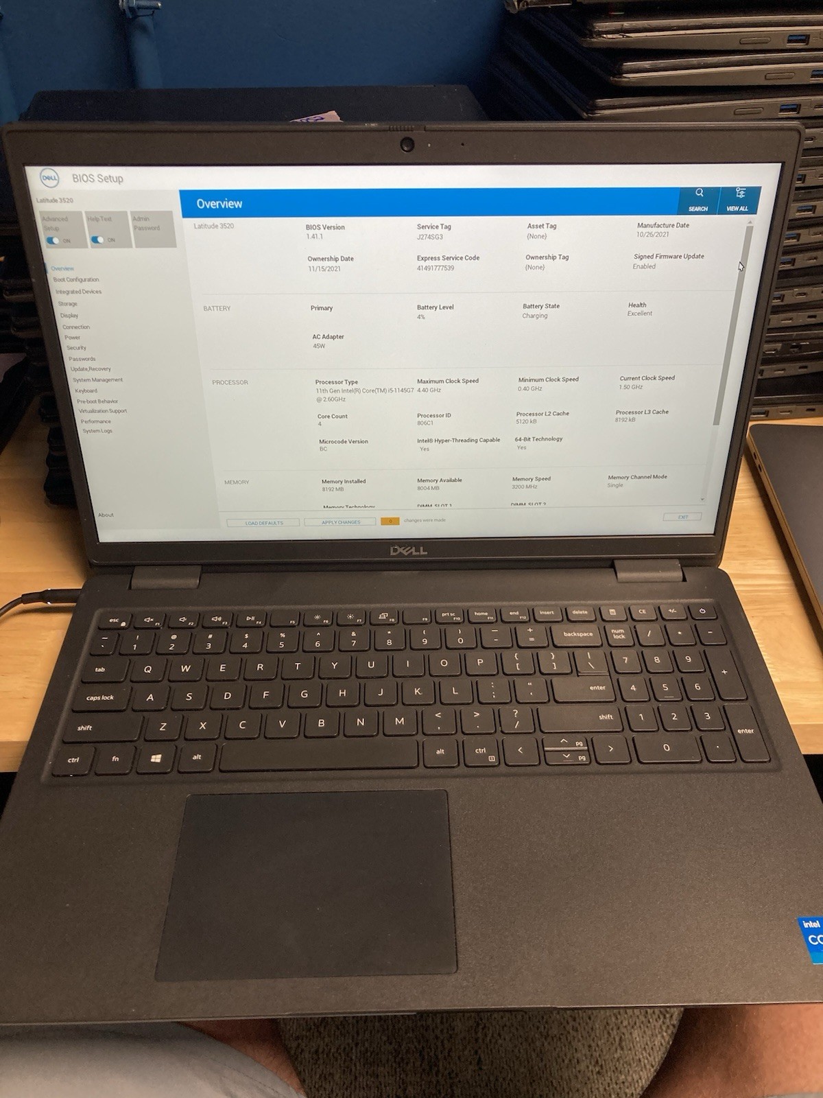 Dell Latitude 3520 15.6″ i5-1145G7 2.60 GHz 8 GB RAM No SSD/OS/AC – READ