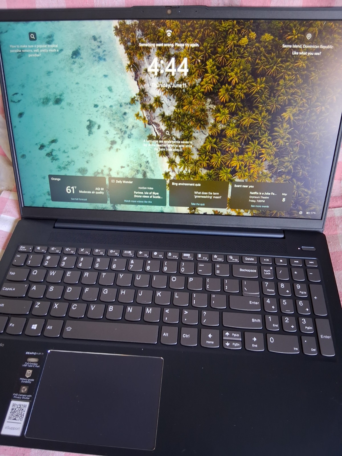 Lenovo Ideapad 5i 15.6″ Touch Laptop Intel 12th Gen i7-1255U 512GB SSD 12GB RAM
