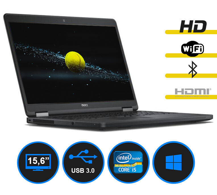 Dell e5270 i5-6200u Max 2.8GHz 12.5″ HD 1366x758px Windows 10