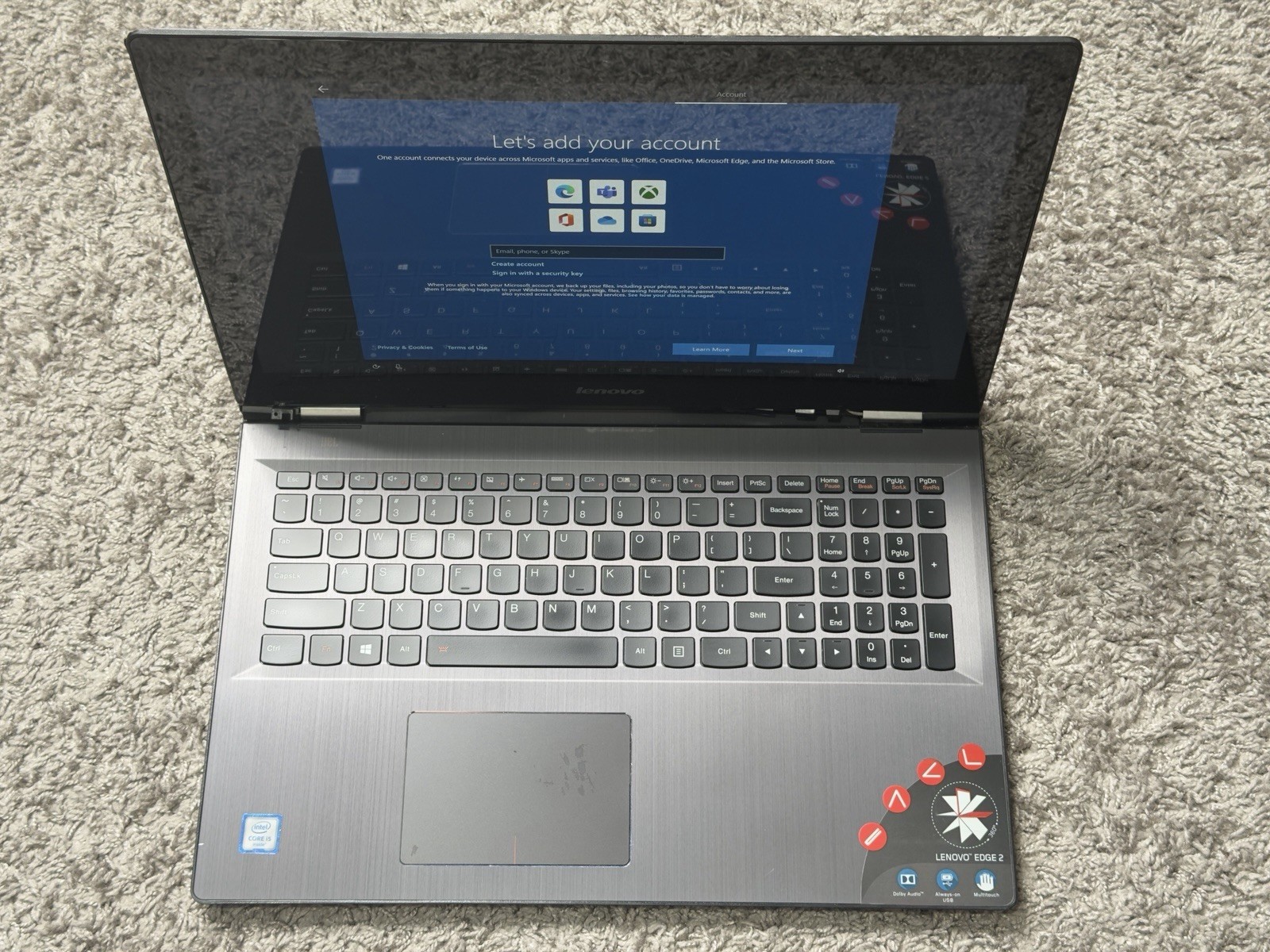 Lenovo Edge 2-1580 Laptop Intel i5-6200U 8GB Ram 750GB HD | WORKS