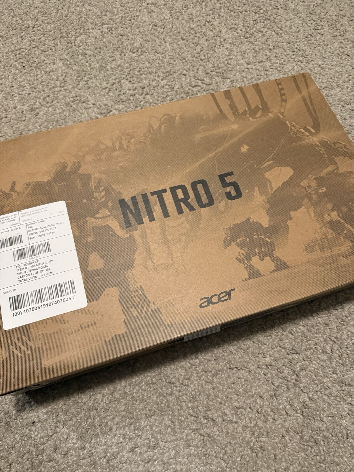 Acer Nitro 5 17.3″ FHD i7-11800H 16GB 1TB SSD RTX 3050 Ti Black