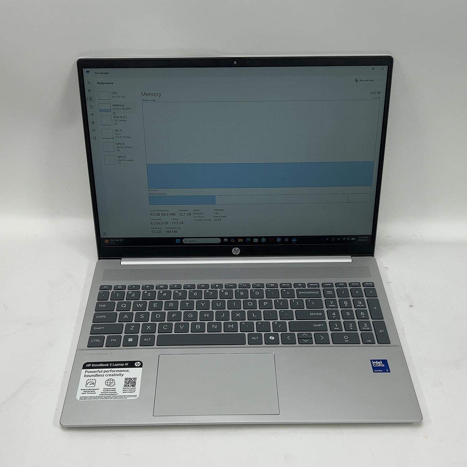 HP OmniBook 5 16-AF1173CL 16″ Core Ultra 7 255U 2.00 32GB RAM 1TB SSD