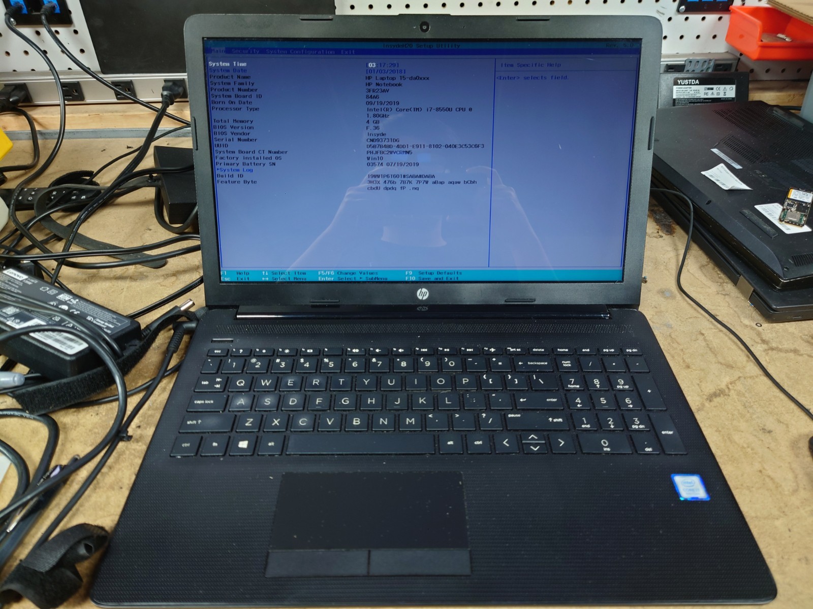 HP NoteBook 15t-da000 15.6″ HD i7-8550U 4GB RAM No OS/SSD