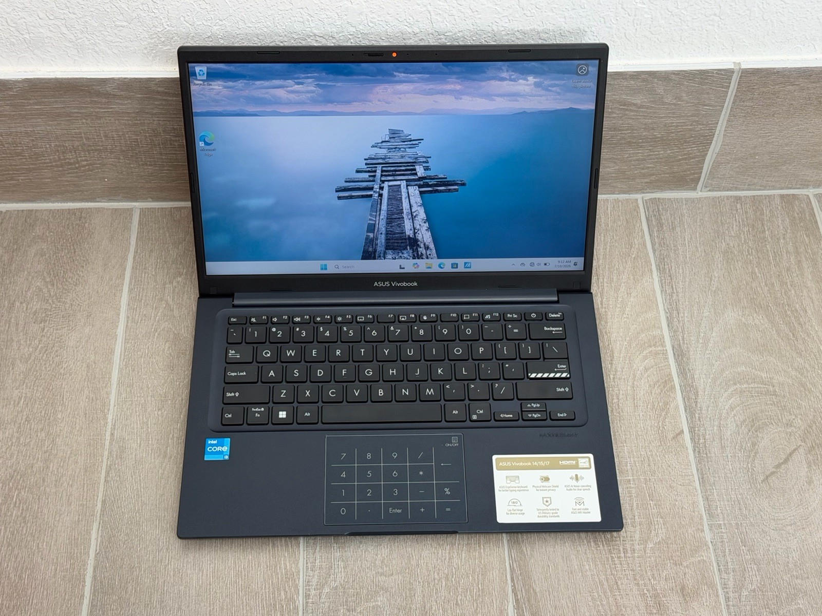 Asus Vivobook 14 X1404V 14″ Laptop Core i3-1315U 8GB RAM 128GB NVMe SSD Win-11