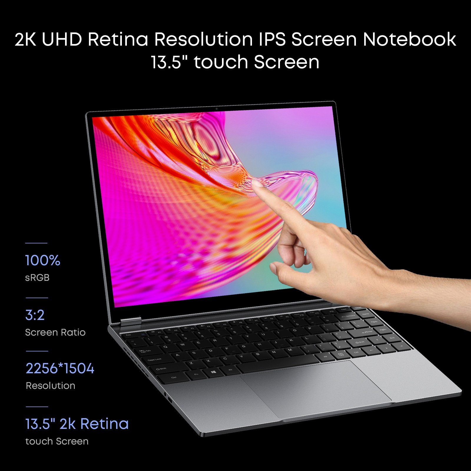 CHUWI FreeBook 13.5″ 2-in-1 Laptop Intel N5100 12GB RAM 512GB SSD Win 11 PC