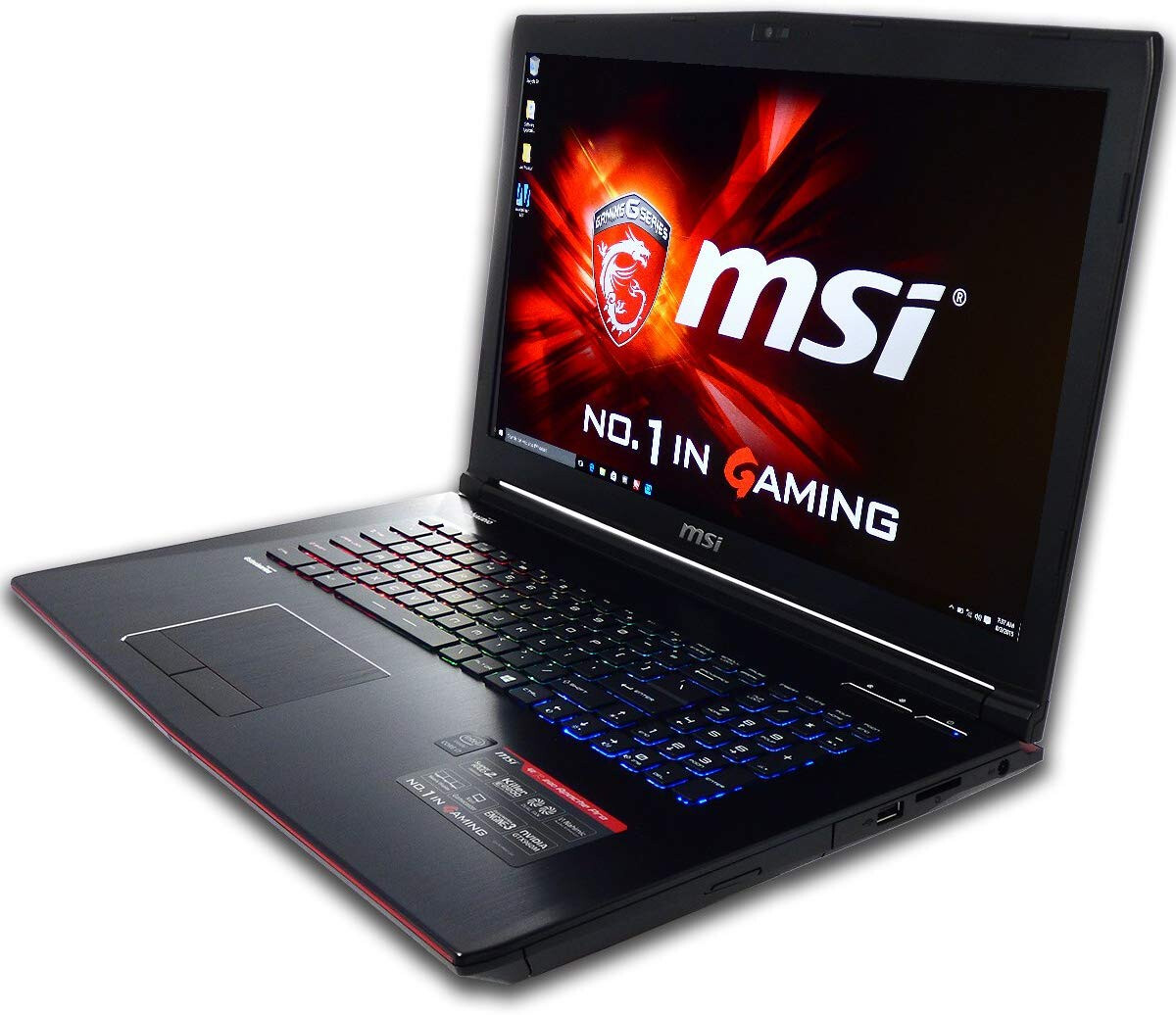 Gaming 17.3″ MSI GT72VR i7-QUAD 4TB SSD ( NVMe + SSD) 48GB GeForce GTX 970M 3GB