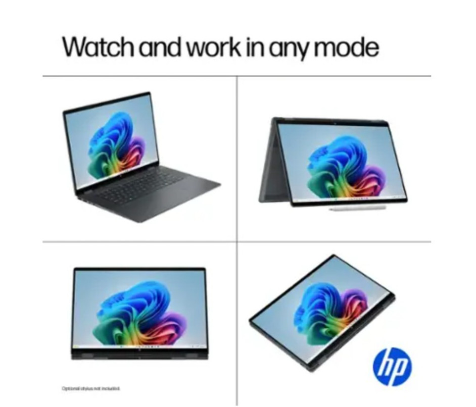 HP – OmniBook X Flip 2-in-1 – Copilot+ PC – 16″ 2K Touch-Screen Laptop – Intel C