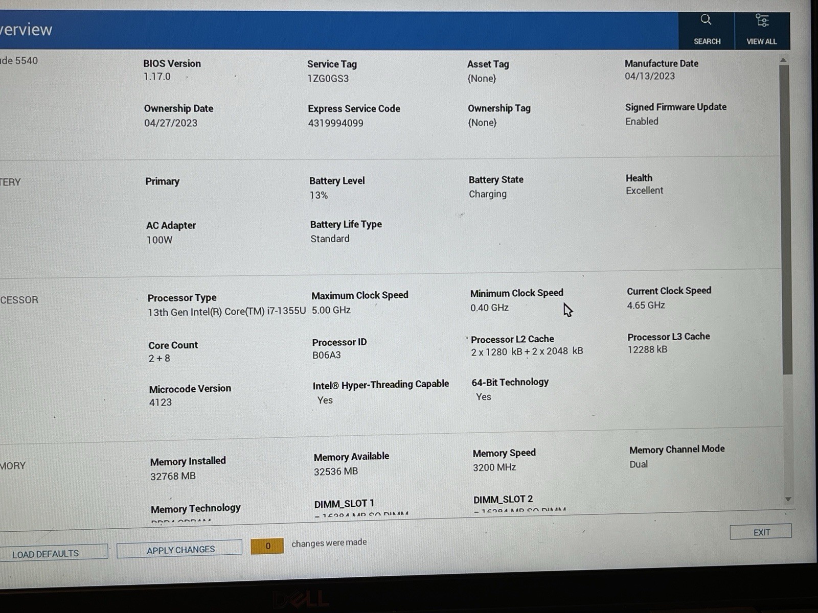 Dell Latitude 5540 15.6″ Touch i7-1355U 13th Gen 32GB 512GB NVMe Win 11 Pro-1Z