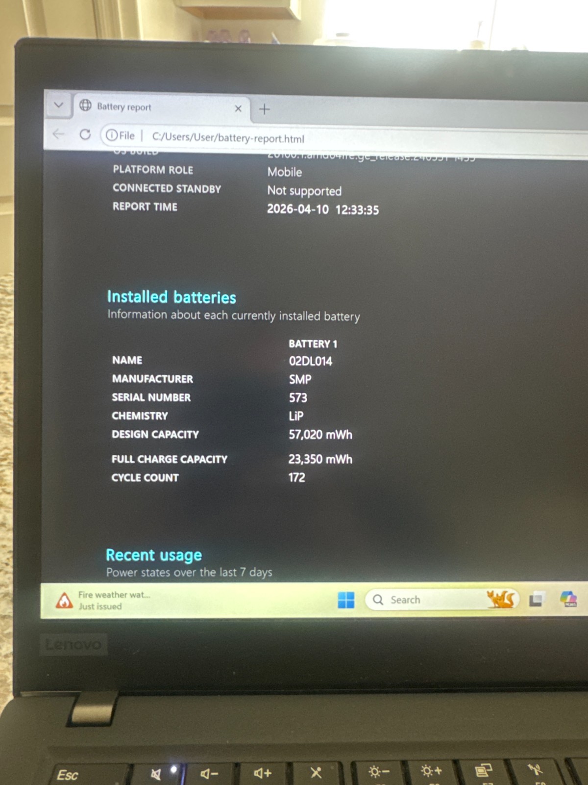 Lenovo ThinkPad T490s Intel i5-8265U 1.6Ghz 8GB RAM 256GB NVMe Win 11 Pro