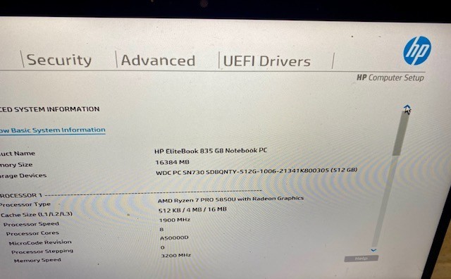 LOT 2 HP EliteBook 835 G8 AMD Ryzen 7 Pro 5850U with Radeon Graphics 16GB 512SSD