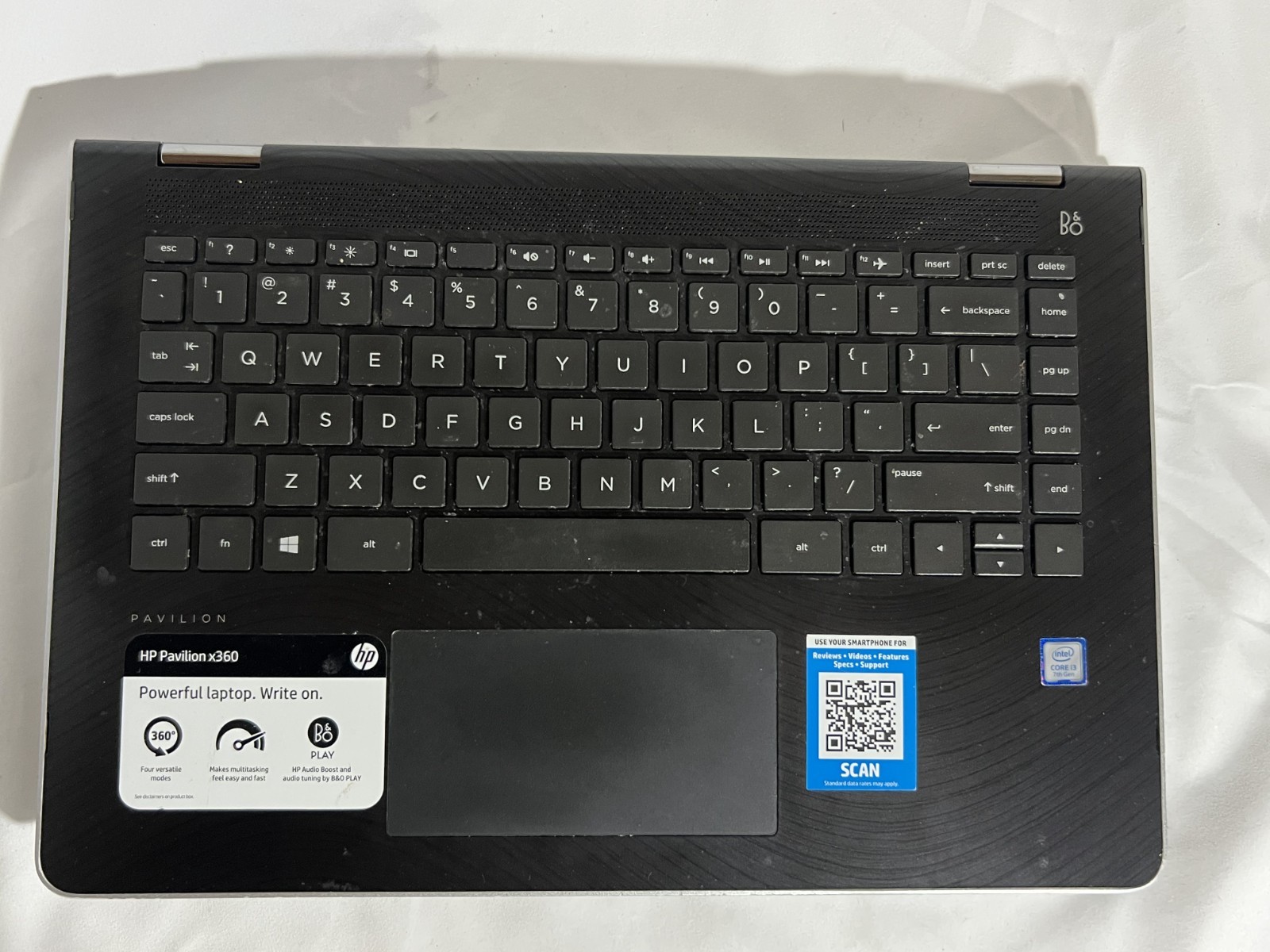 HP Pavilion x360 m Convertible: Core i3-7100U @2.40GHz, 8Gb RAM, HDD+SSD, HP-OEM