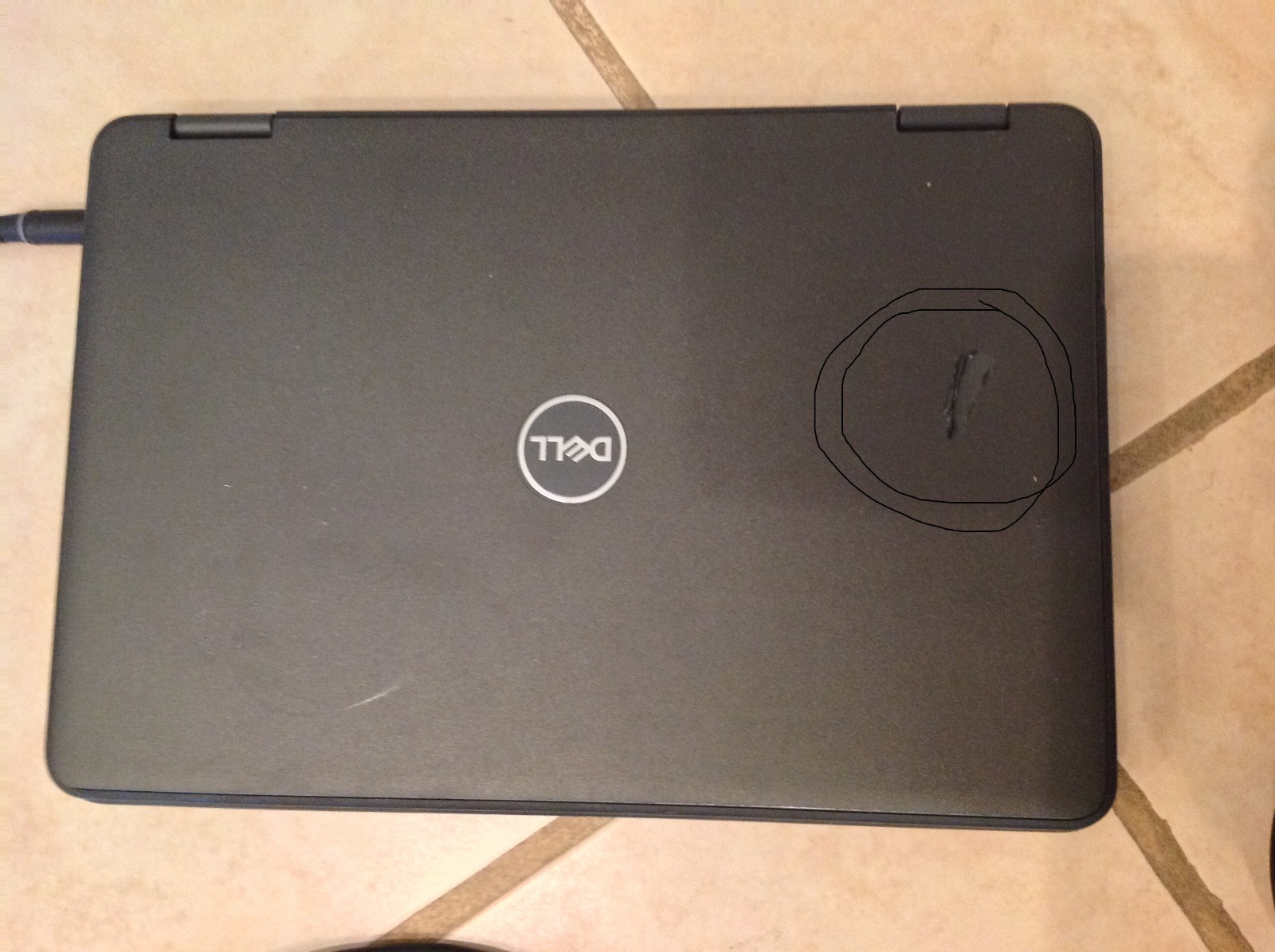 Dell P26T Laptop with Charger for Parts or Fix