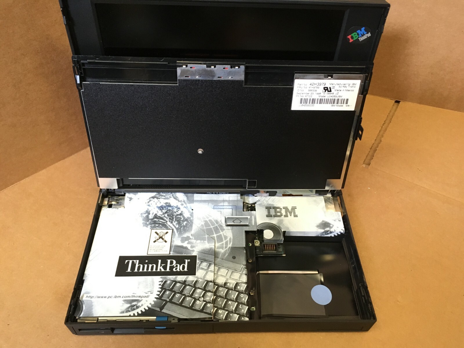 Rare Vintage IBM ThinkPad 365X Pentium  LAPTOP WINDOWS 95 Installed, FDD