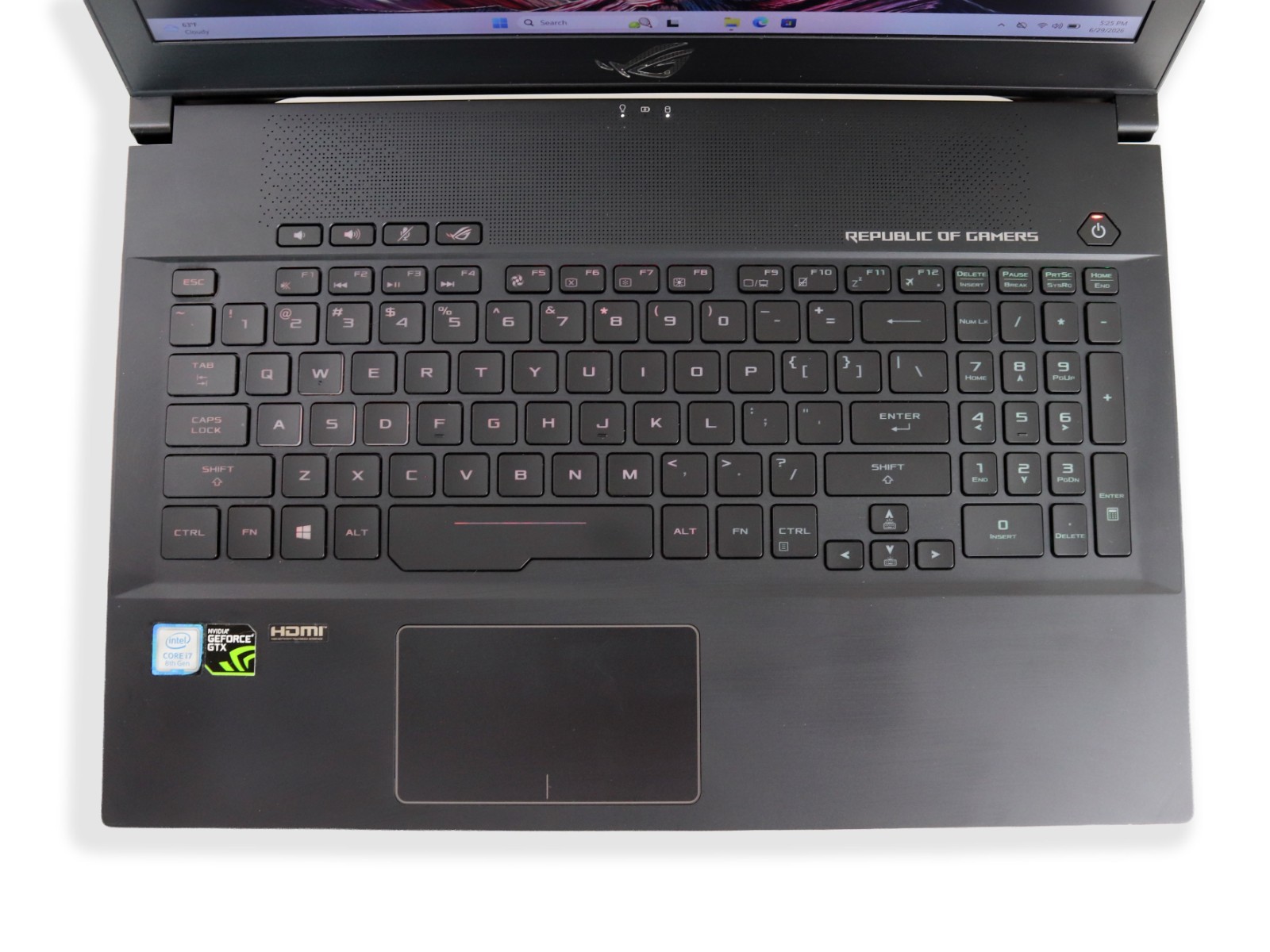 ASUS ZEPHYRUS GU501G 15.6″ Intel i7-8750H 16GB RAM 256GB SSD+1TB NVIDIA GTX 1060