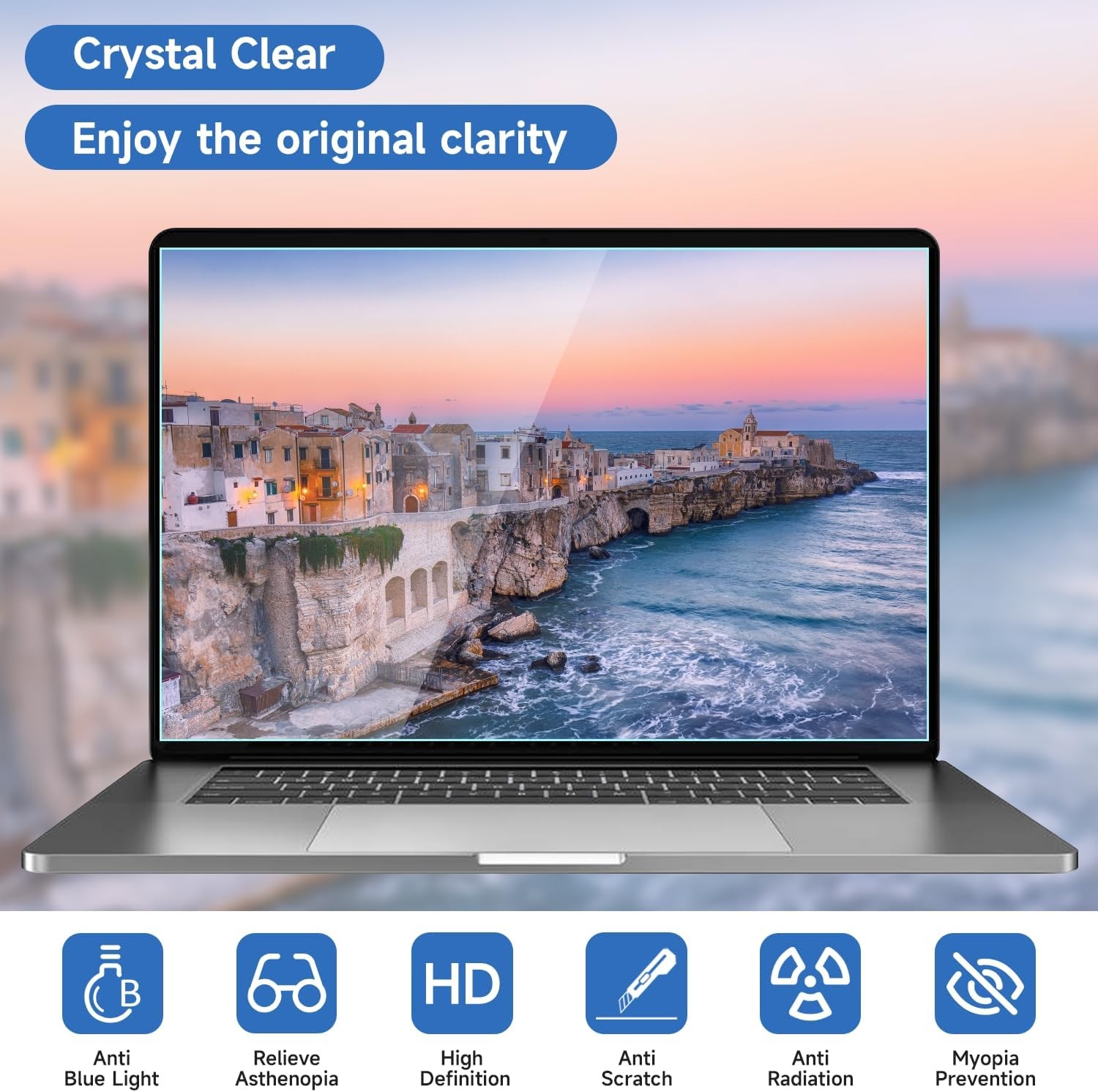 14 Inch (1920x1200P) Laptop Blue Light Screen Protector, Reduce Eye Strain