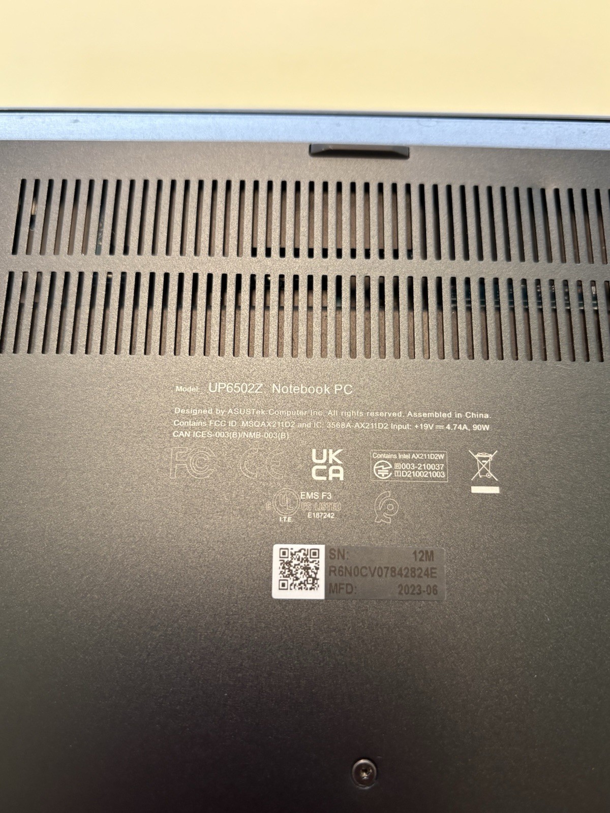 ASUS Zenbook Pro 15 Flip OLED i7-12700H 16GB No SSD Bad Display Parts Repair