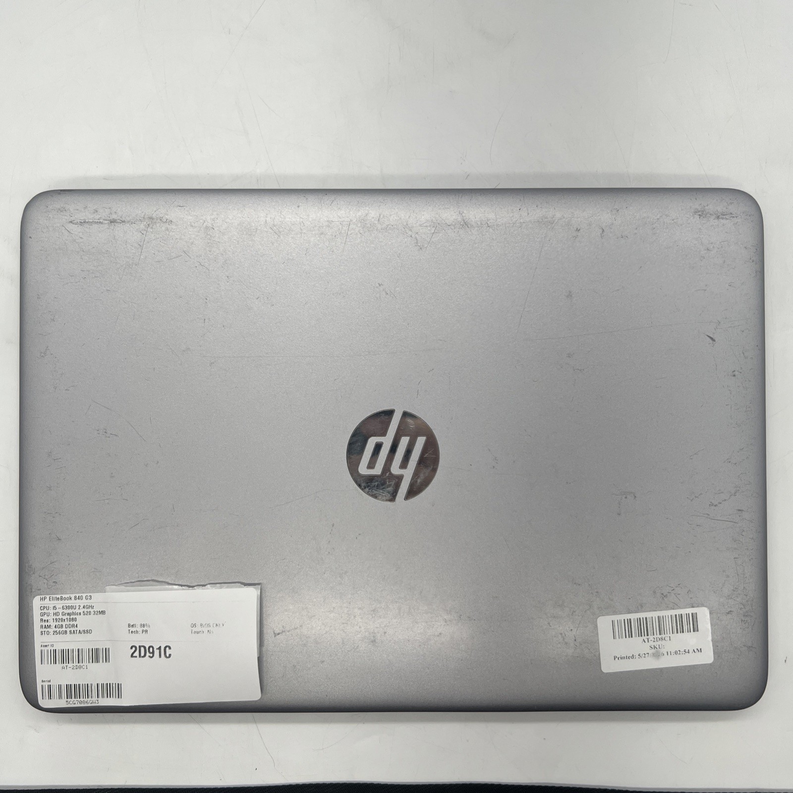 HP EliteBook 840 G3 i5 6300U 2.4GHz 4GB RAM No Drive No OS