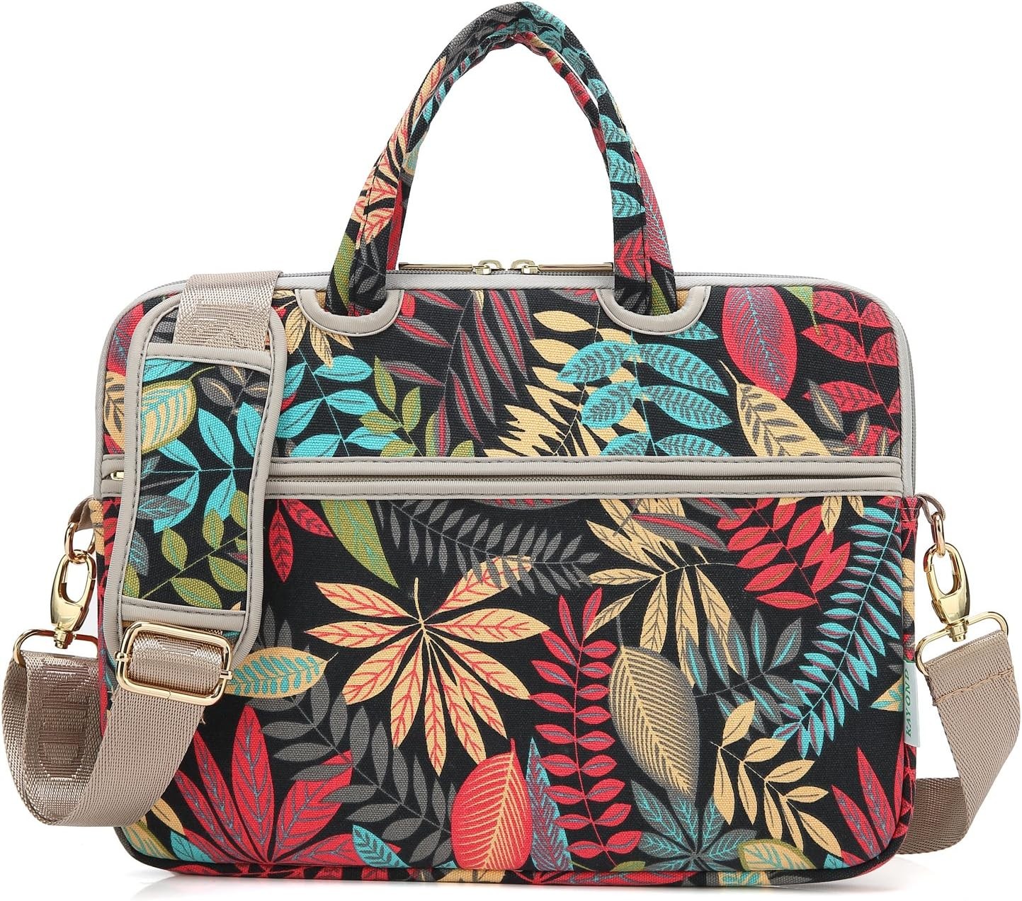 Forest series Black Patten water-resistant Laptop Shoulder Messenger Bag Case fo