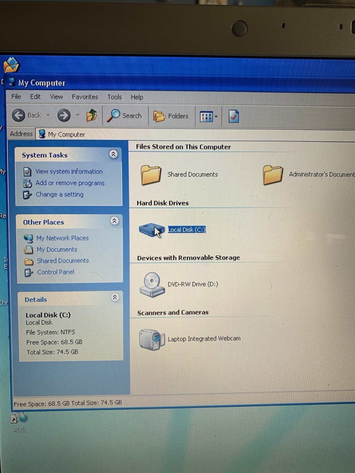 Dell Inspiron 1525 Retro Gaming Laptop 2-core 1.86GHz 2GB (Windows xp Pro sp3)