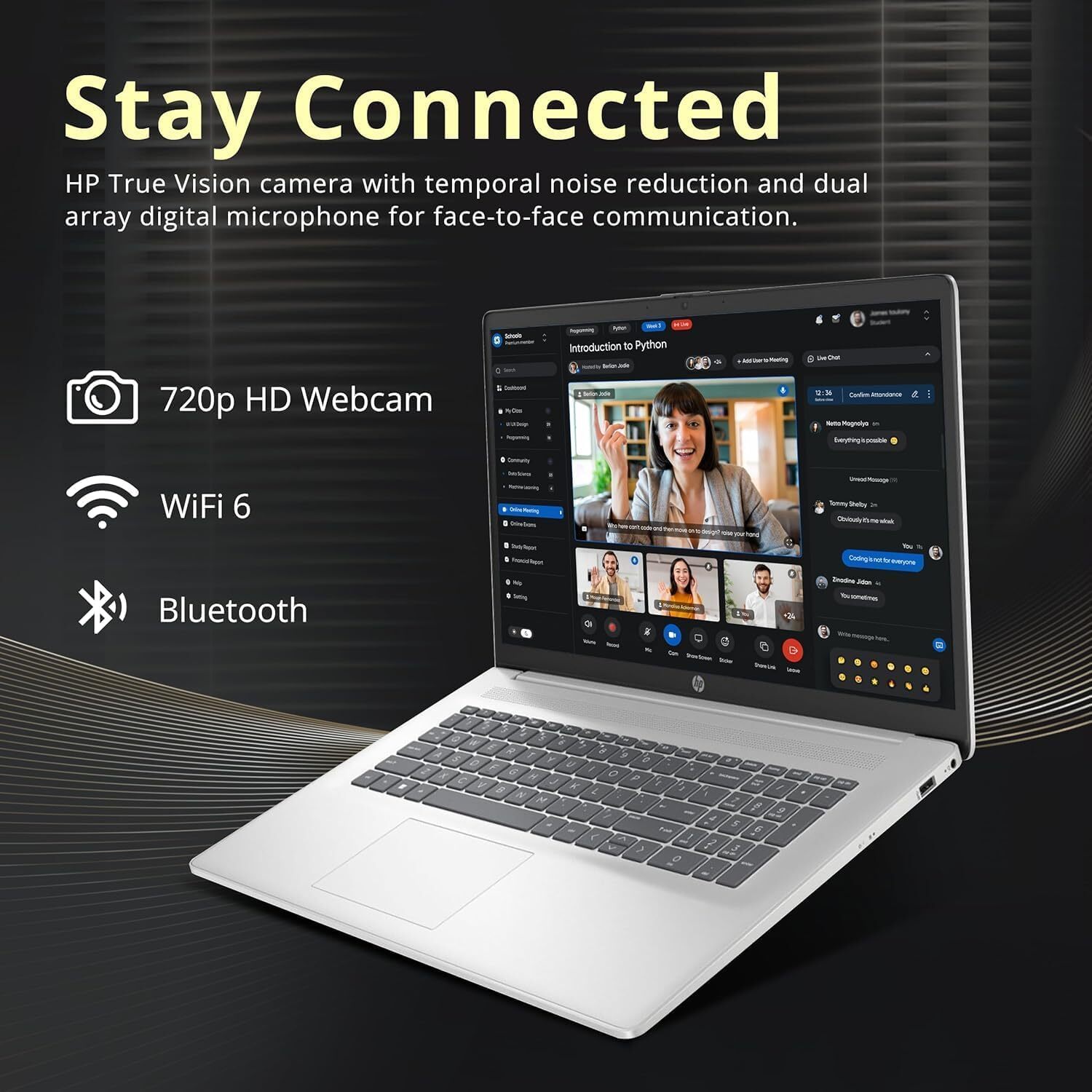 2025 HP 17.3″ FHD Laptop Computer AMD Ryzen 5 7430U UP TO 64GB RAM,2TB SSD