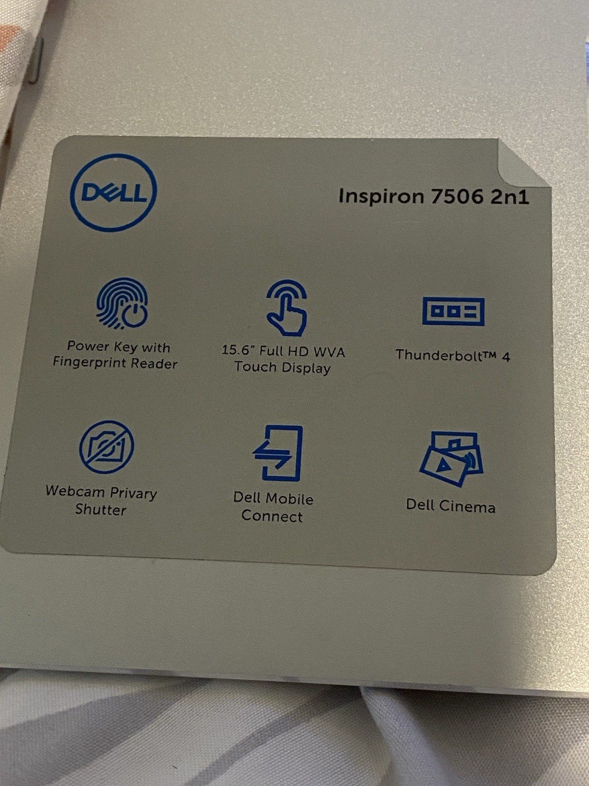 dell inspiron 7506 2-in-1 (Charger included)