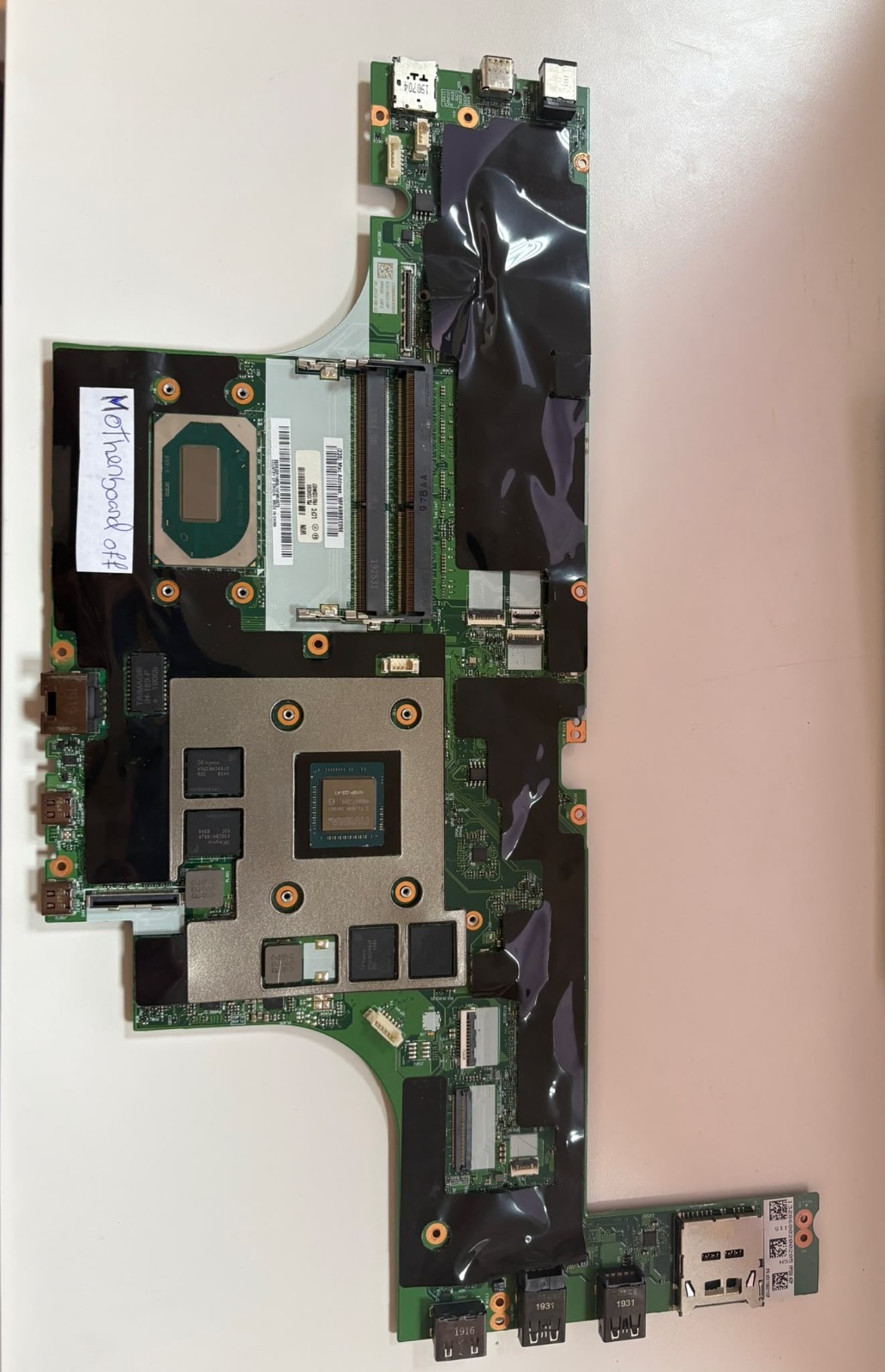 Motherboard off,Lenovo P53 FOR ThinkPad | i7-9850H