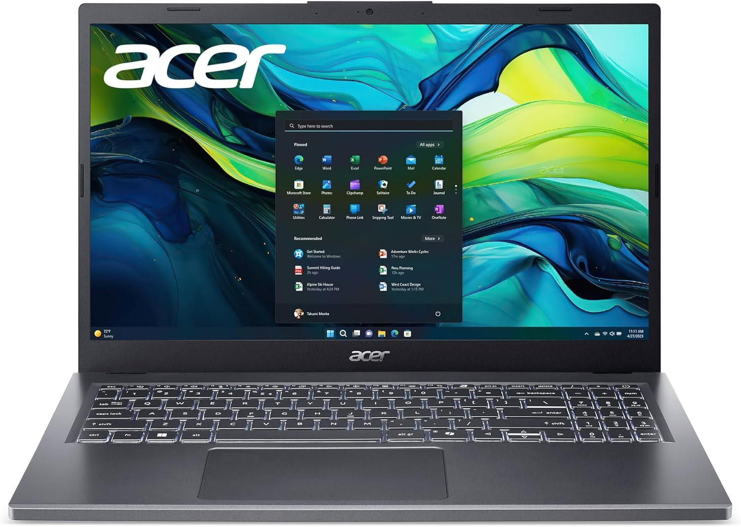 Acer Aspire 15.6in Notebook AMD Ryzen 5 8GB RAM 512GB SSD Certified Refurbished
