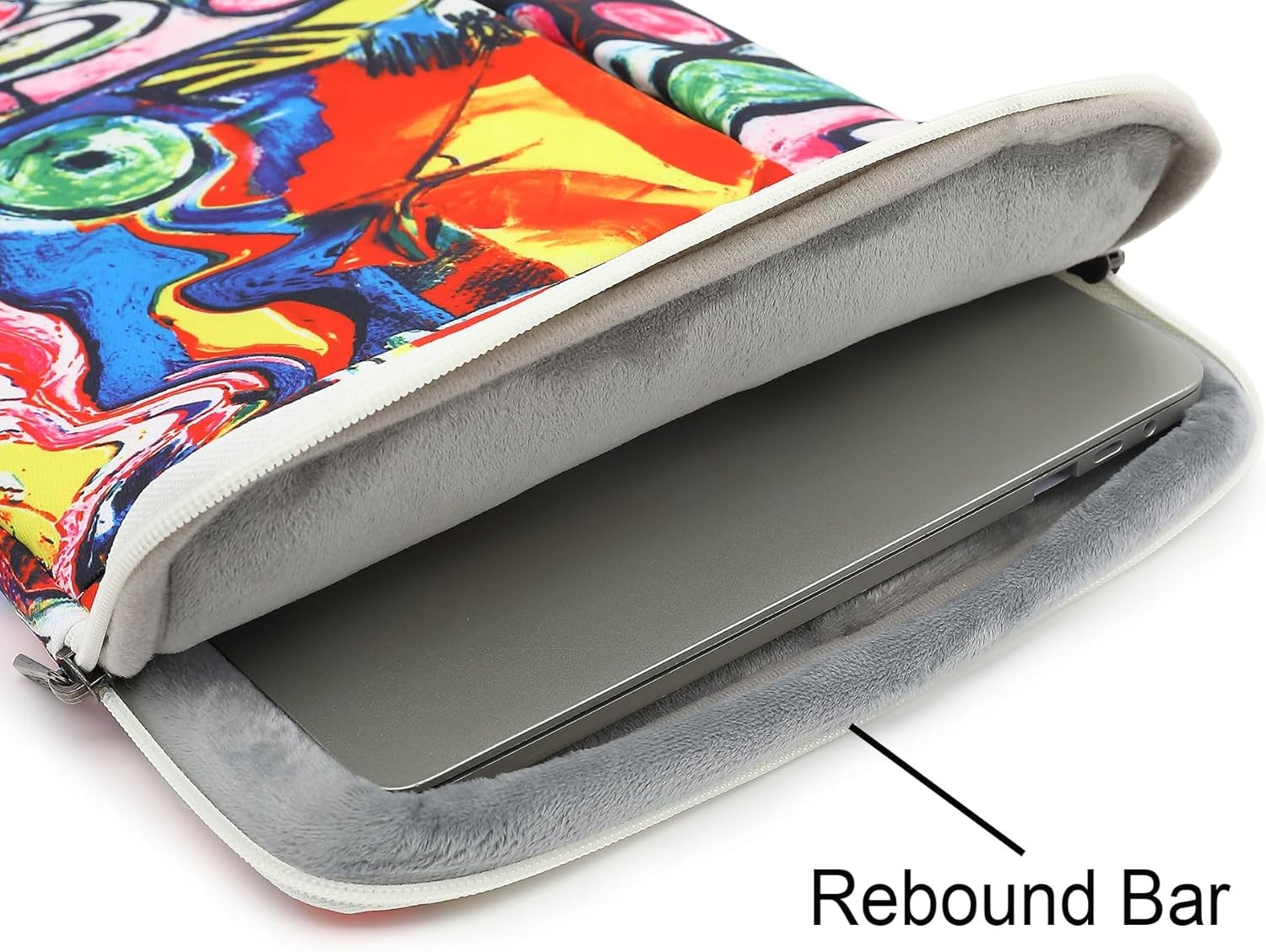 360° Protective Laptop Sleeve Case Bag with Handle for MacBook Air 15 inch, Pro