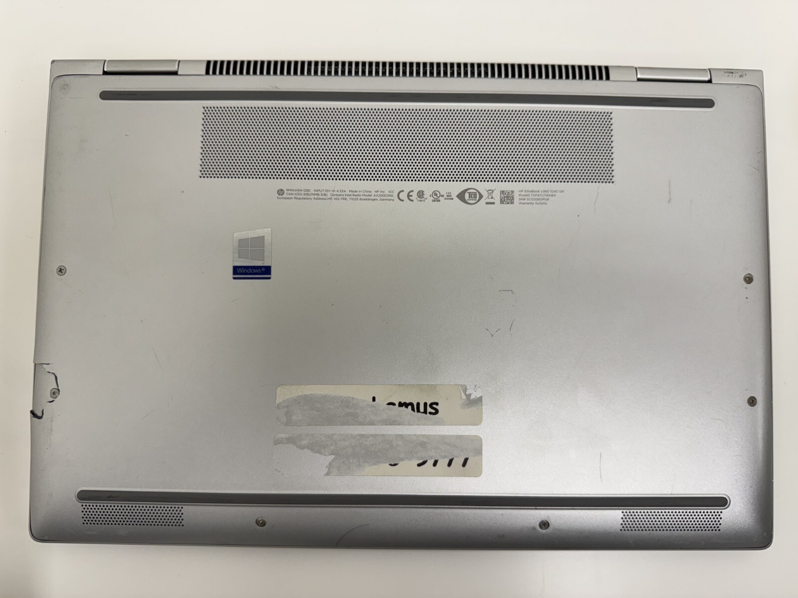 14″ SILVER HP Elitebook x360 1040 G6 i7-8665U 16GB 256GB SSD LAPTOP NOTEBOOK 2n1
